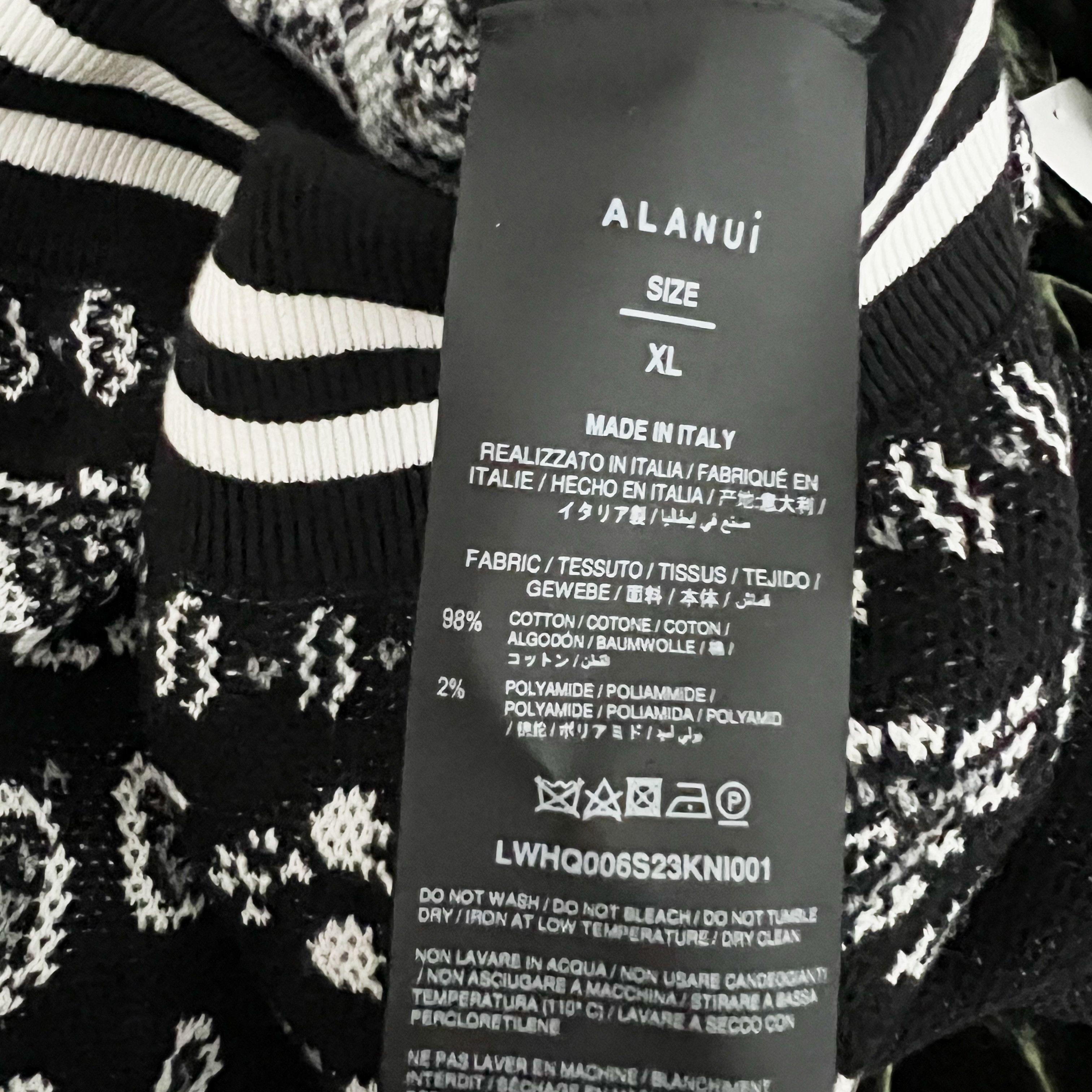 Alanui NEW Alanui Bandana Piquet Jacquard Print Cotton Size XL / US 12-14 / IT 48-50 - 3 Thumbnail