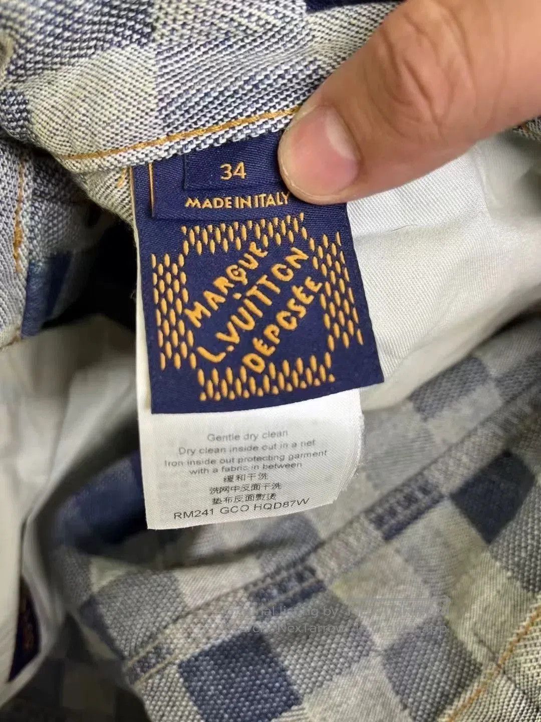 Louis Vuitton louis vuitton checkerboard logo jeans. Size US 34 / EU 50 - 3 Thumbnail