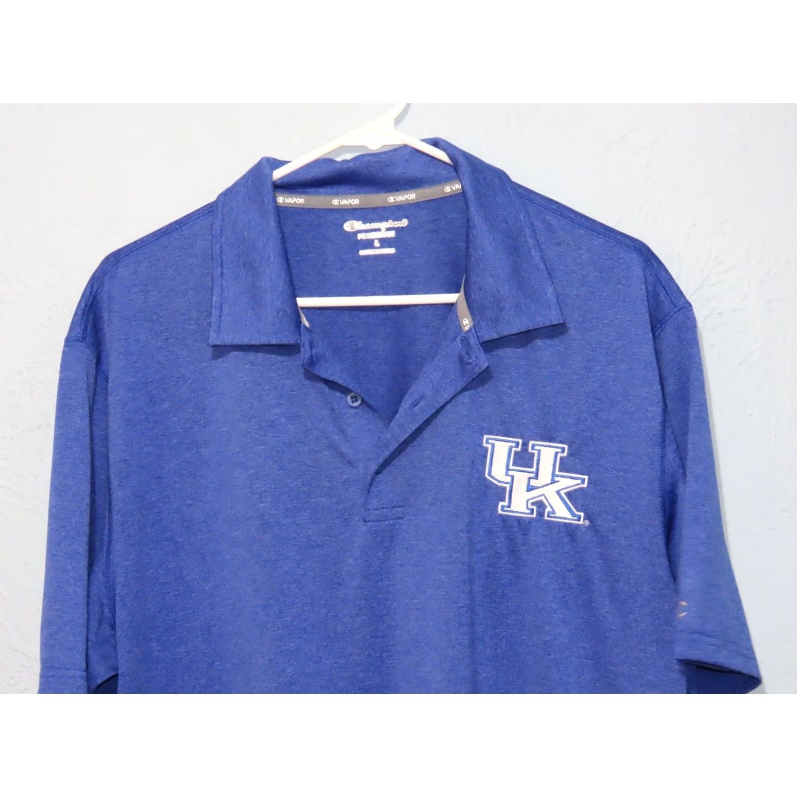 Champion Champion Powertrain University of Kentucky Wildcats Blue Polo Shirt Mens L Size US L / EU 52-54 / 3 - 3 Thumbnail