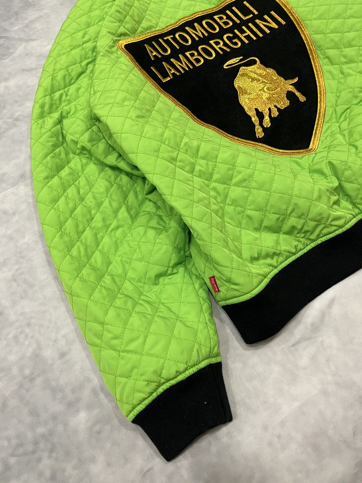 Lamborghini × Supreme Supreme x Lamborghini Quilted Hooded Bomber Jacket Size US L / EU 52-54 / 3 - 14 Thumbnail