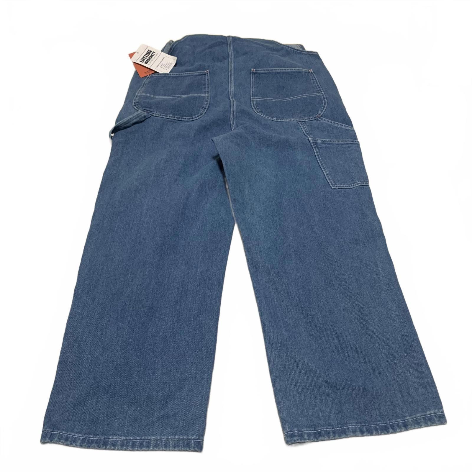 HIDEAWAYS NWT Hisea Men's Blue Denim Overalls 40W x 30L Cotton Size US 40 / EU 56 - 3 Thumbnail