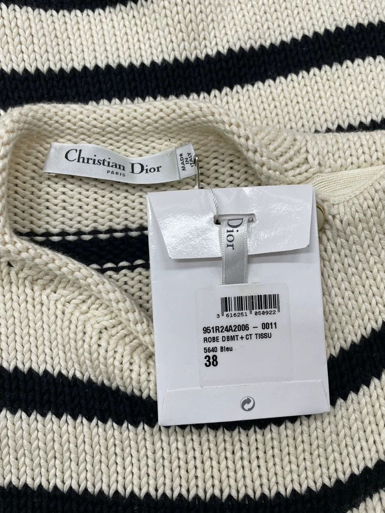 Dior Dior Side button striped rolled-edged sweater Size XS / US 0-2 / IT 36-38 - 4 Thumbnail