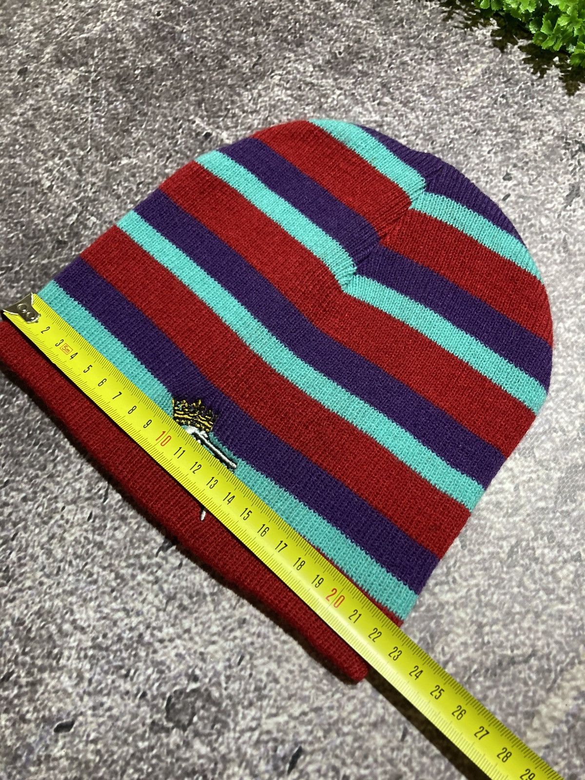 【希少】vintage old stussy Crown Logo Beanie Stussy Vintage Stüssy Crown Logo Beanie Hat Striped Cap Archive