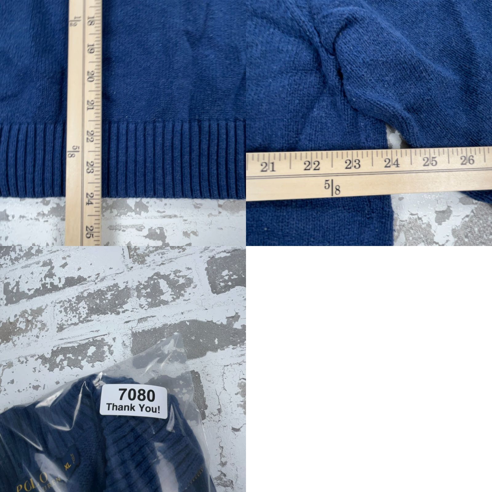 Polo Ralph Lauren Polo Ralph Lauren Sweater Men XL Blue Pullover Knit 1/4 Zip Heavyweight Classic Preppy Style Size US XL / EU 56 / 4 - 9 Thumbnail