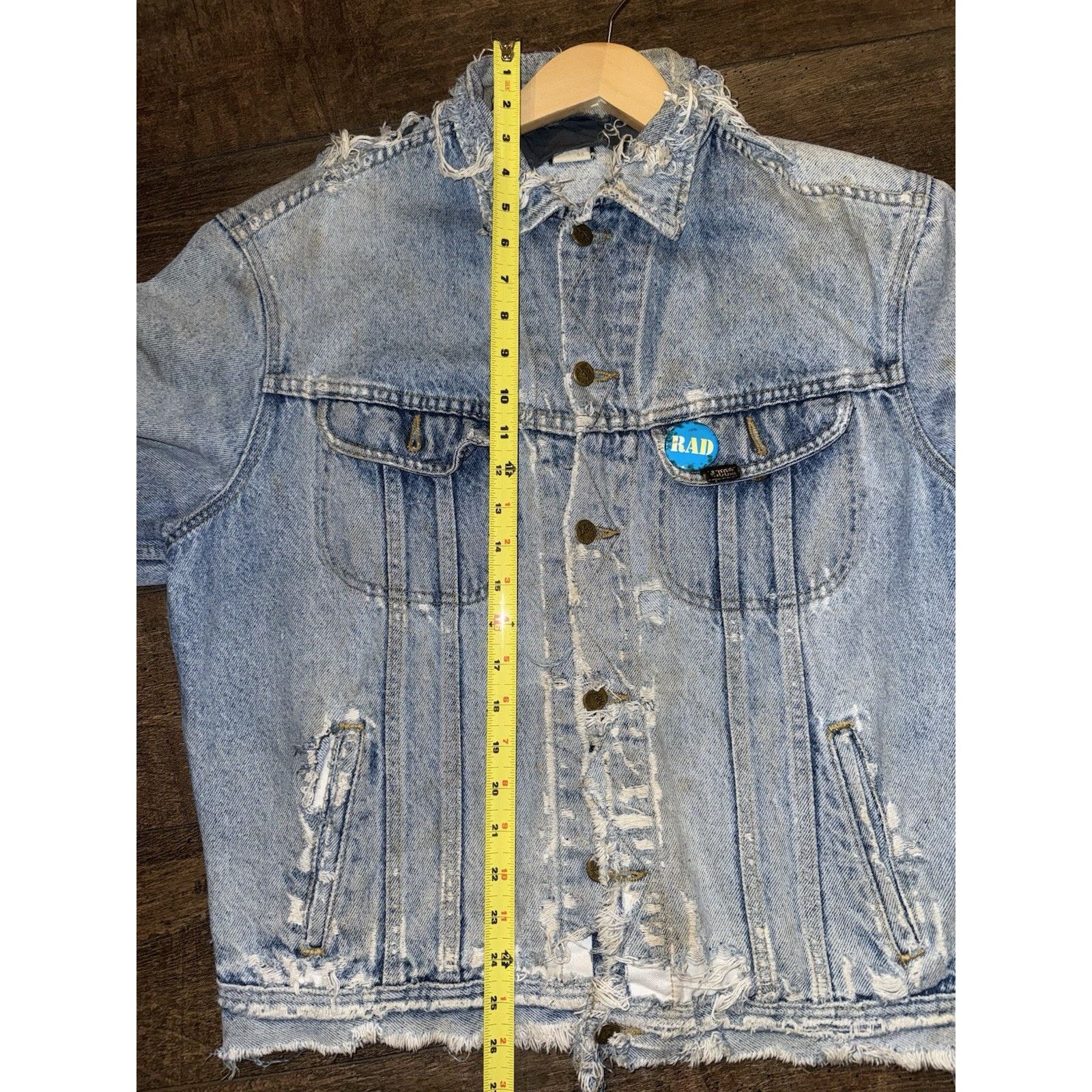 Lee Vintage Lee Denim Jacket 42R Workwear Distressed USA 70s Size US L / EU 52-54 / 3 - 12 Thumbnail