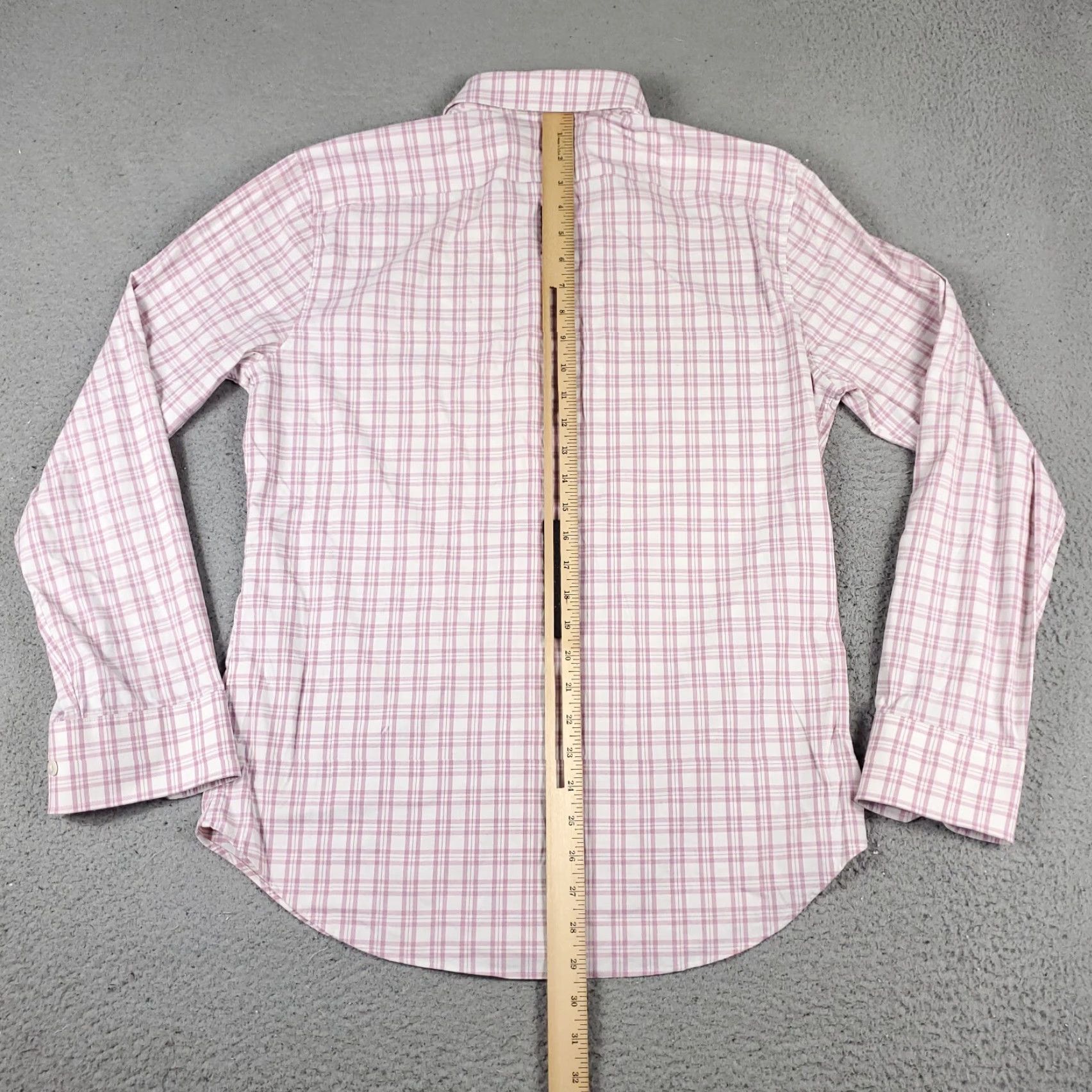 Bonobos Bonobos Shirt Mens Medium Pink Plaid Button-Up Long Sleeve Casual Business Formal Workwear Mens Size US M / EU 48-50 / 2 - 3 Thumbnail
