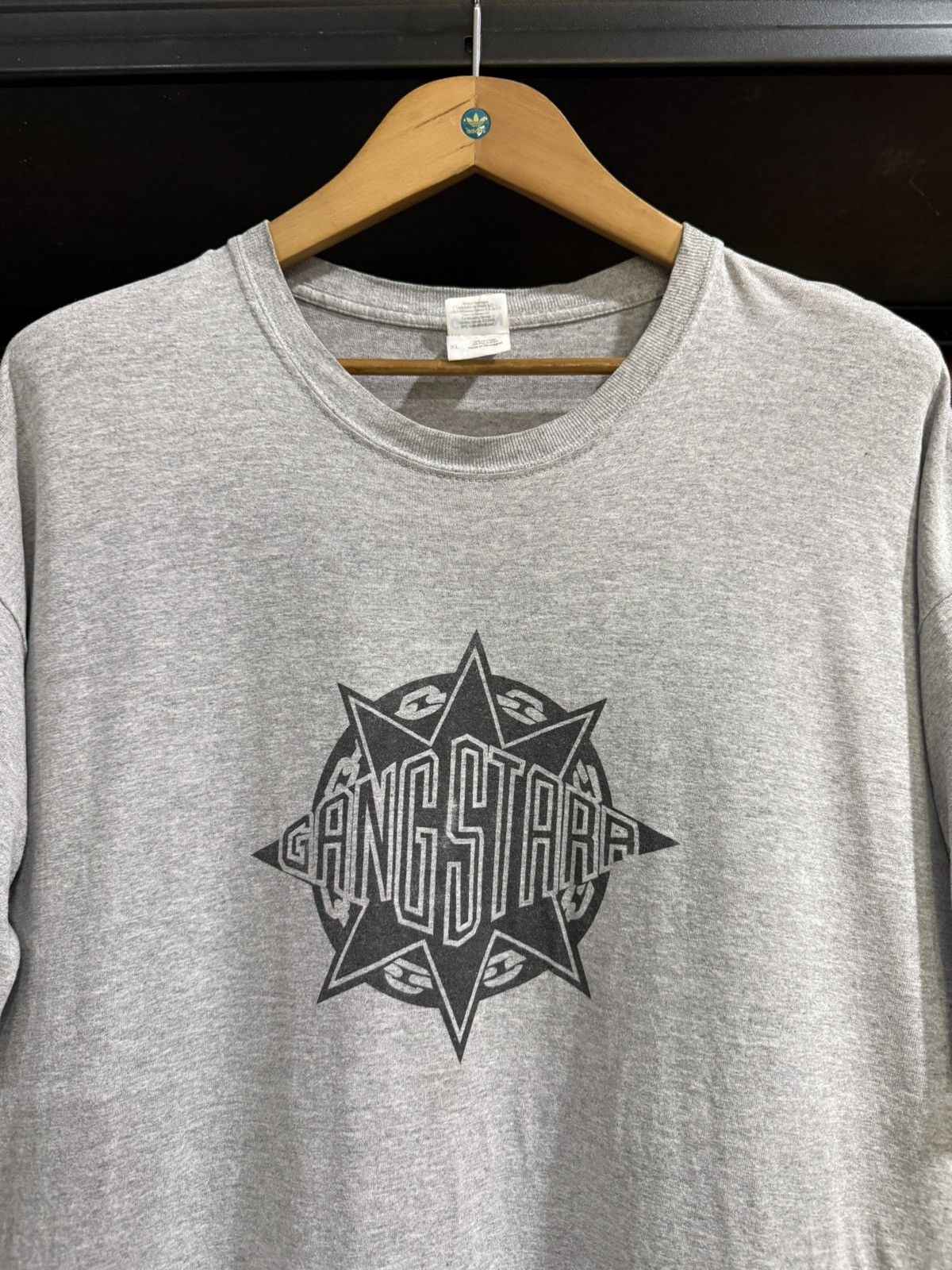 Band Tees Vintage Gang Starr American Hip Hop Dou Faded Tee Size US XL / EU 56 / 4 - 2 Thumbnail