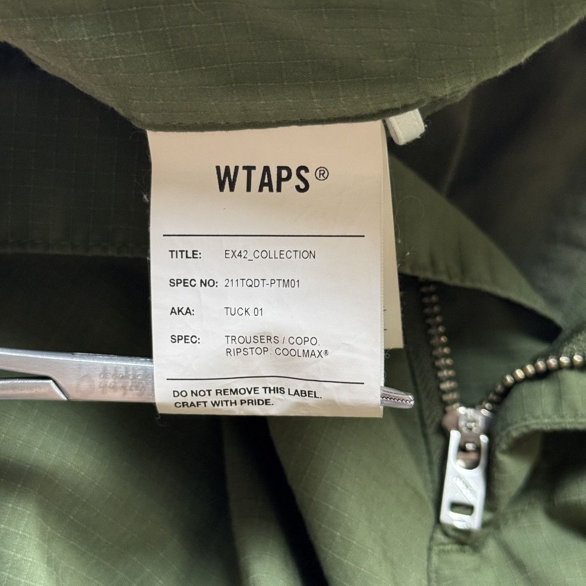 Wtaps WTAPS - Green Nylon Tuck 01 Ripstop Coolmax - Pants Size US 34 / EU 50 - 11 Thumbnail