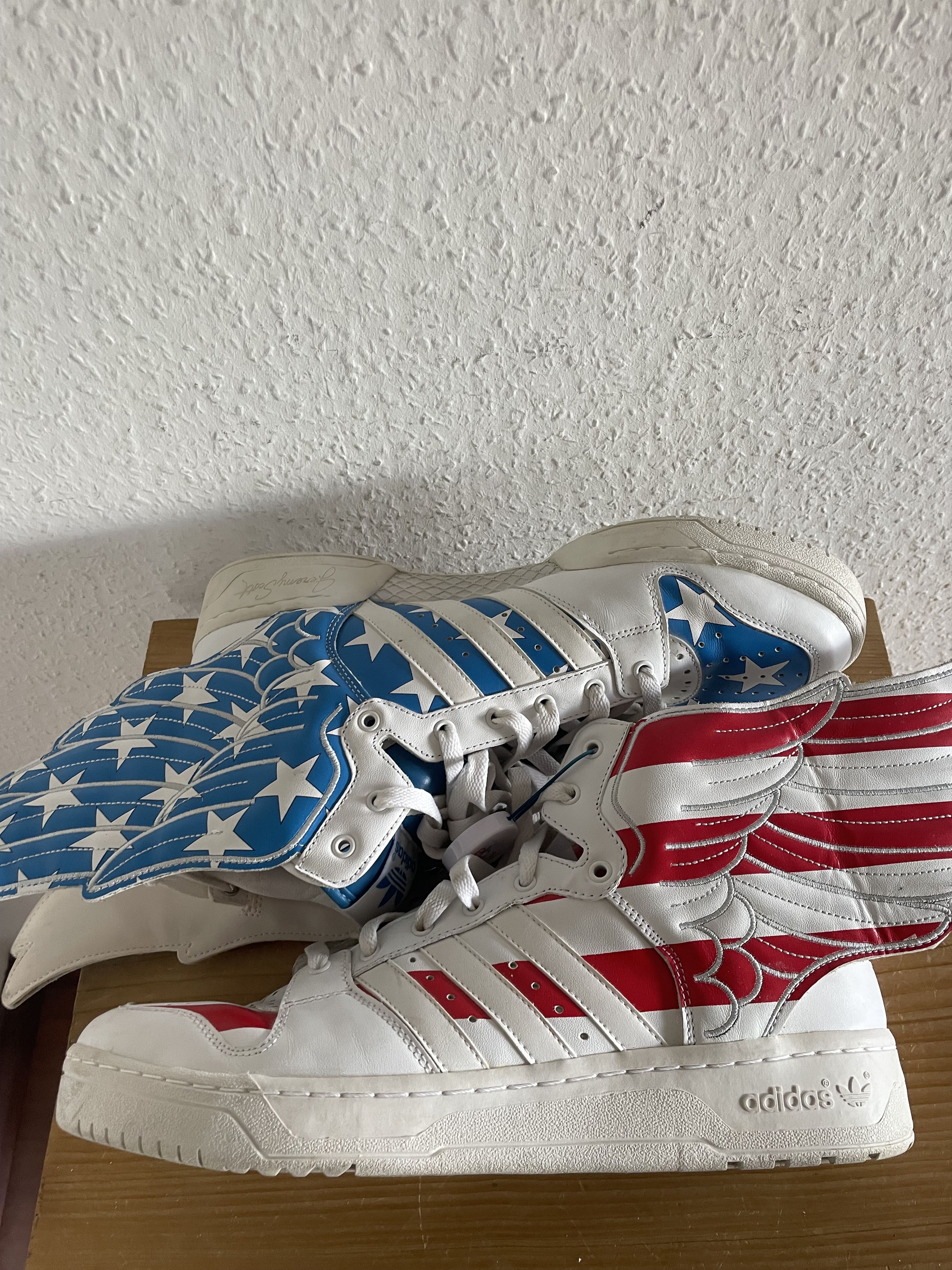 Adidas × Jeremy Scott JS Wings 2.0 USA Stars & Stripes Size US 12.5 / EU 45-46 - 8 Thumbnail