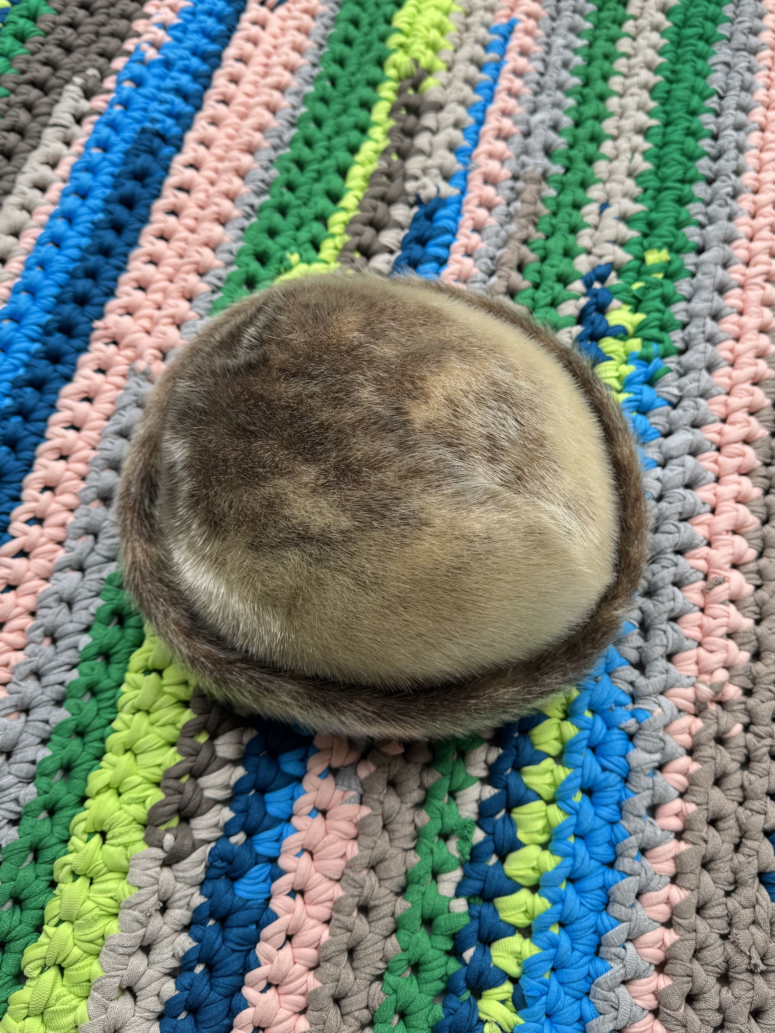 Vintage Real Fur Hat (D15)