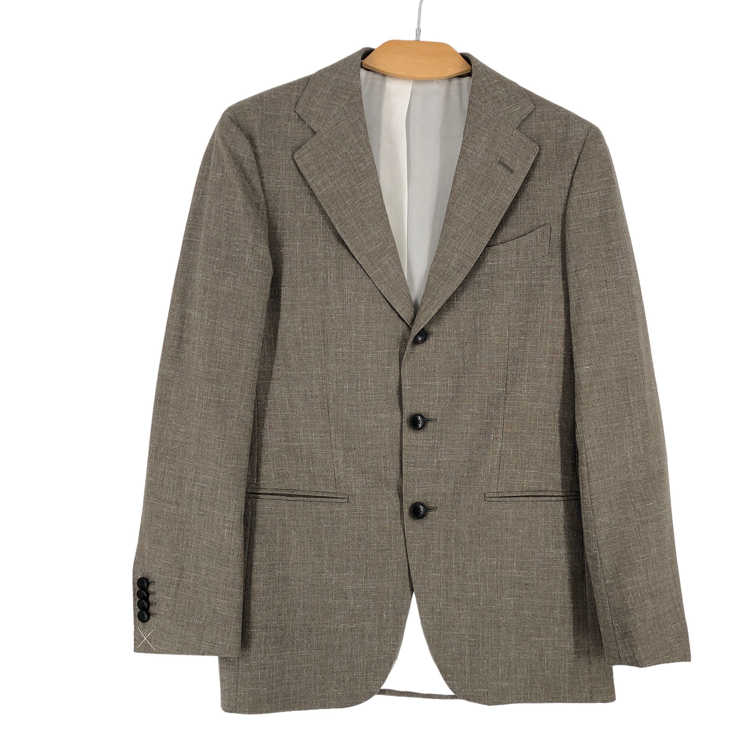 Suitsupply Havana Jetted Wool Silk Linen Blazer EU:46 UK:36; US:36S Size 36S - 1 Thumbnail