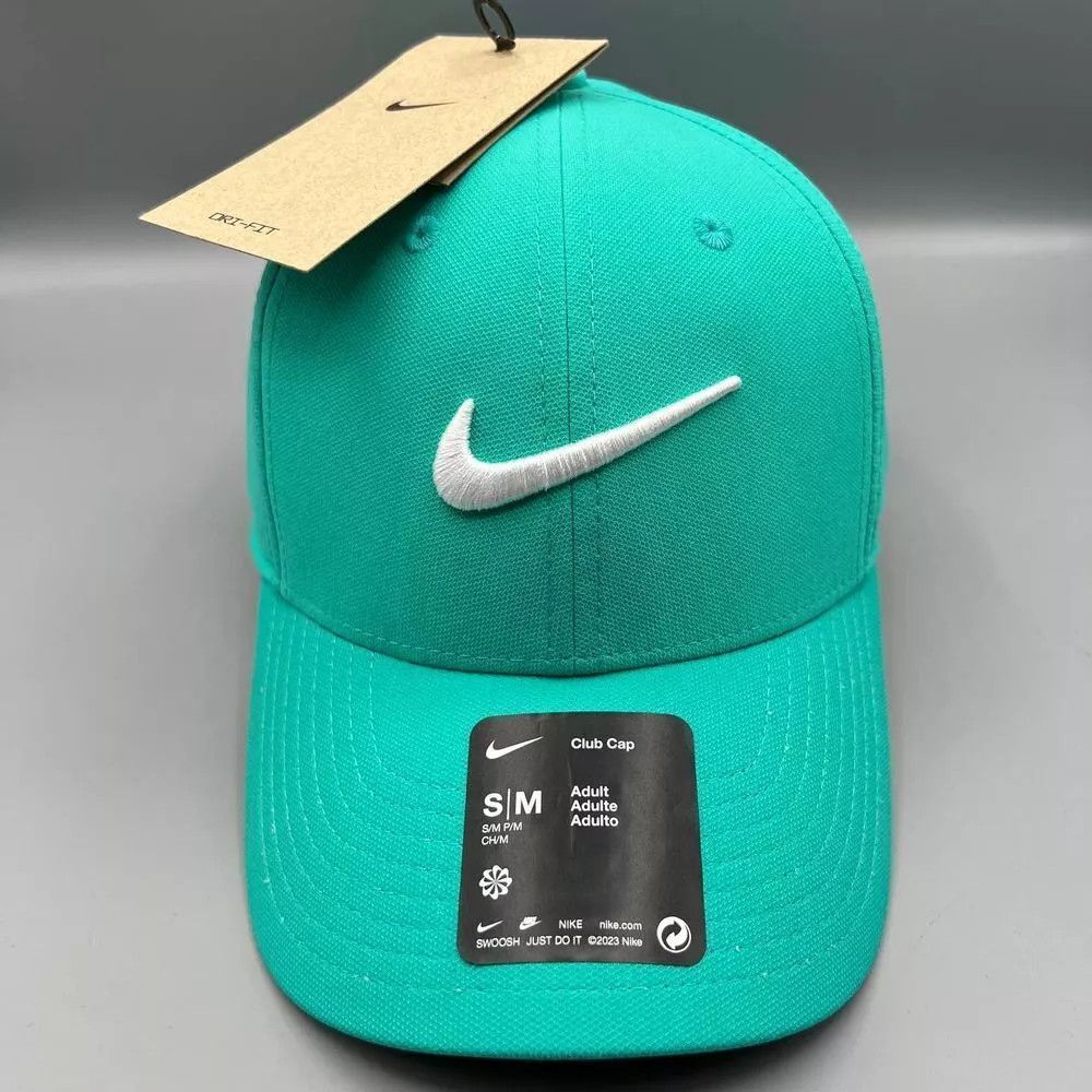 Nike Nike Dri-Fit Hat Men S-M Blue Black Strap Back Cap New Size ONE SIZE - 1 Thumbnail