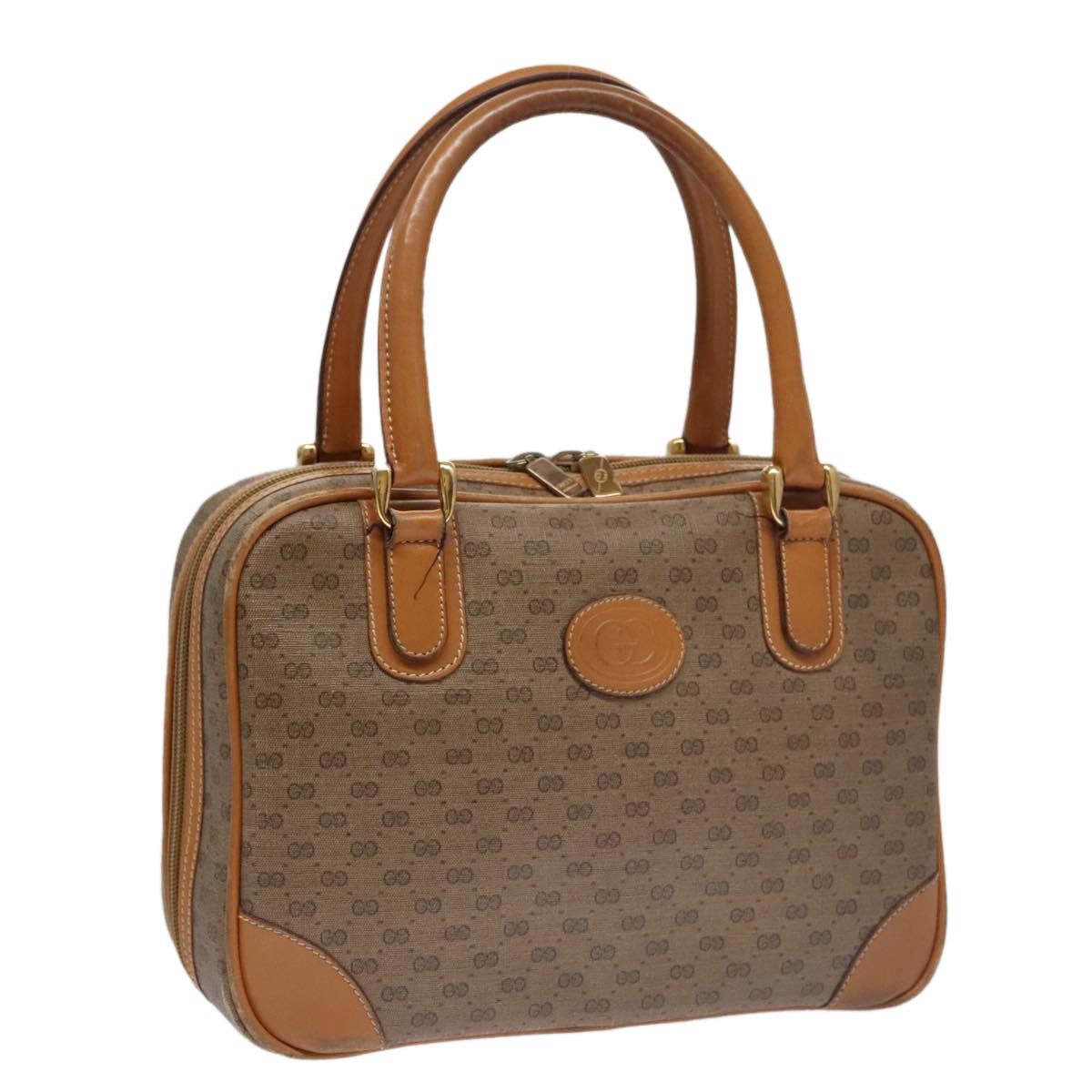 Gucci GUCCI Micro GG Supreme Hand Bag Pvc Leather Beige Gold Size ONE SIZE - 1 Thumbnail