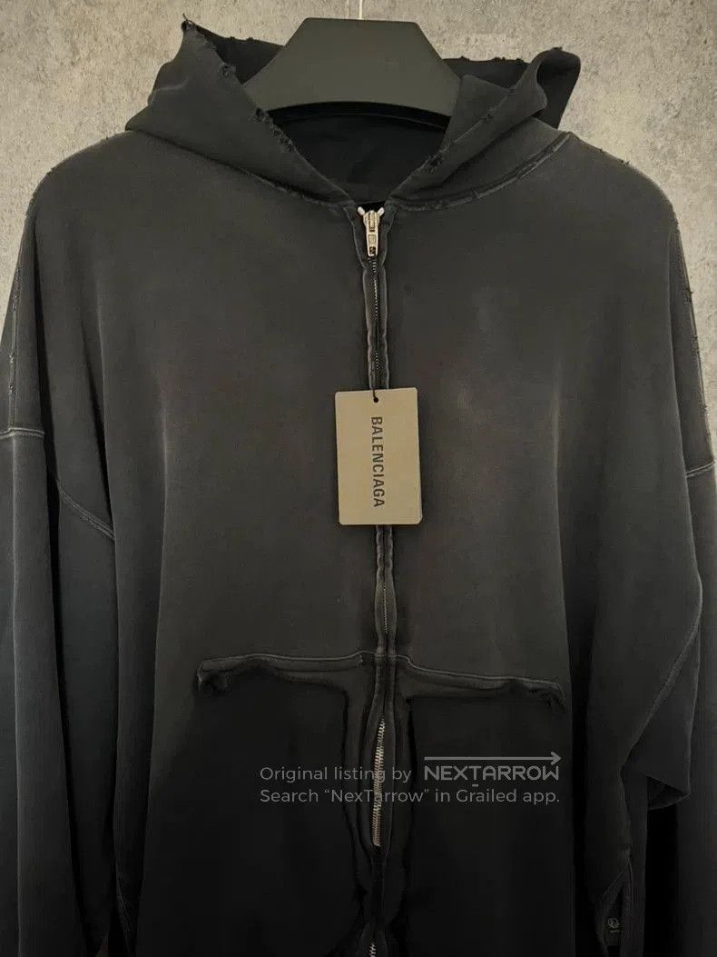 Balenciaga Balenciaga Tape Logo Zip Hoodie Jacket. Size US S / EU 44-46 / 1 - 2 Thumbnail