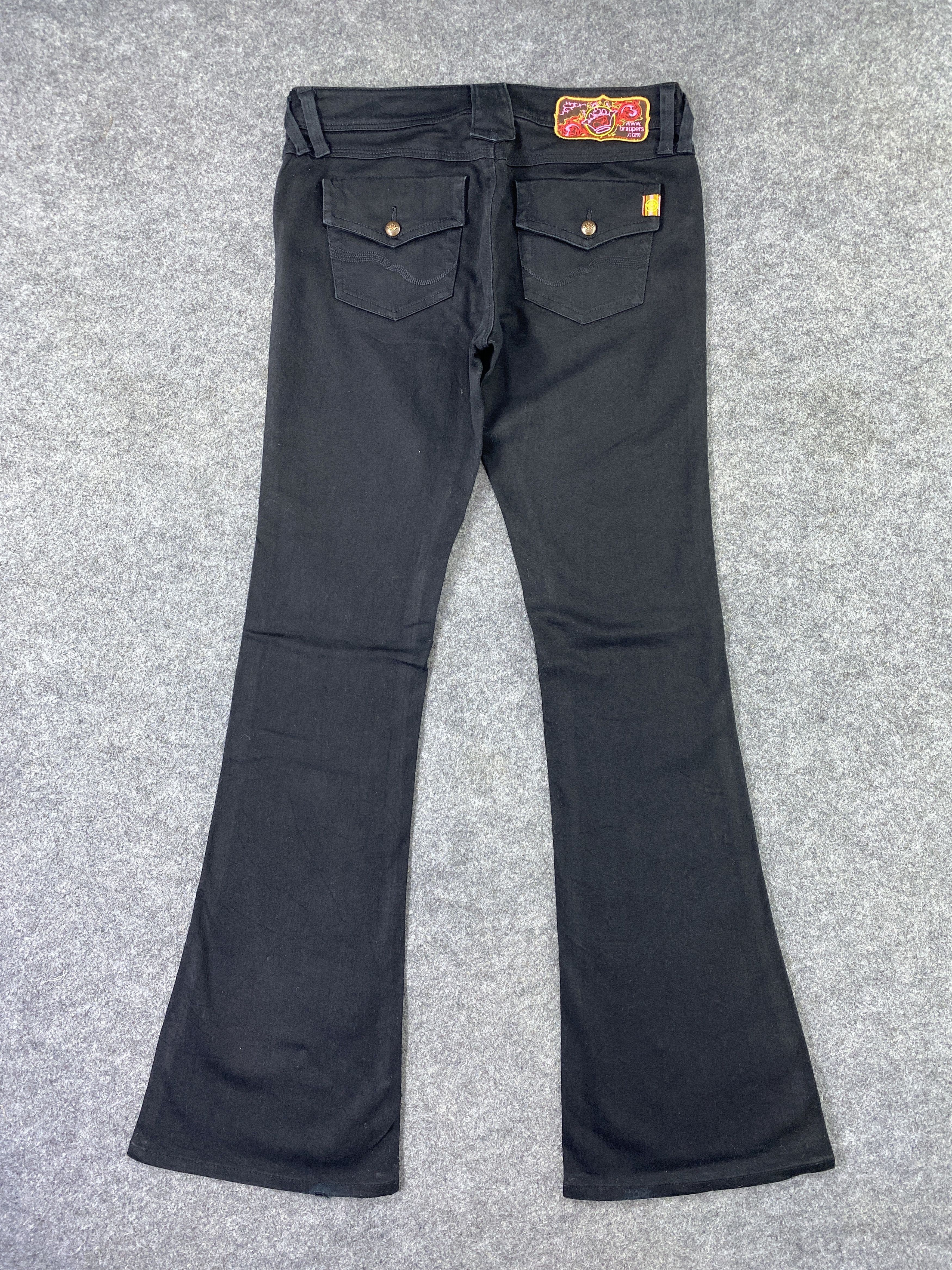 Japanese Brand Japanese Brand Brappers Bootcut Black Jeans - J1099 Size 29" - 3 Thumbnail