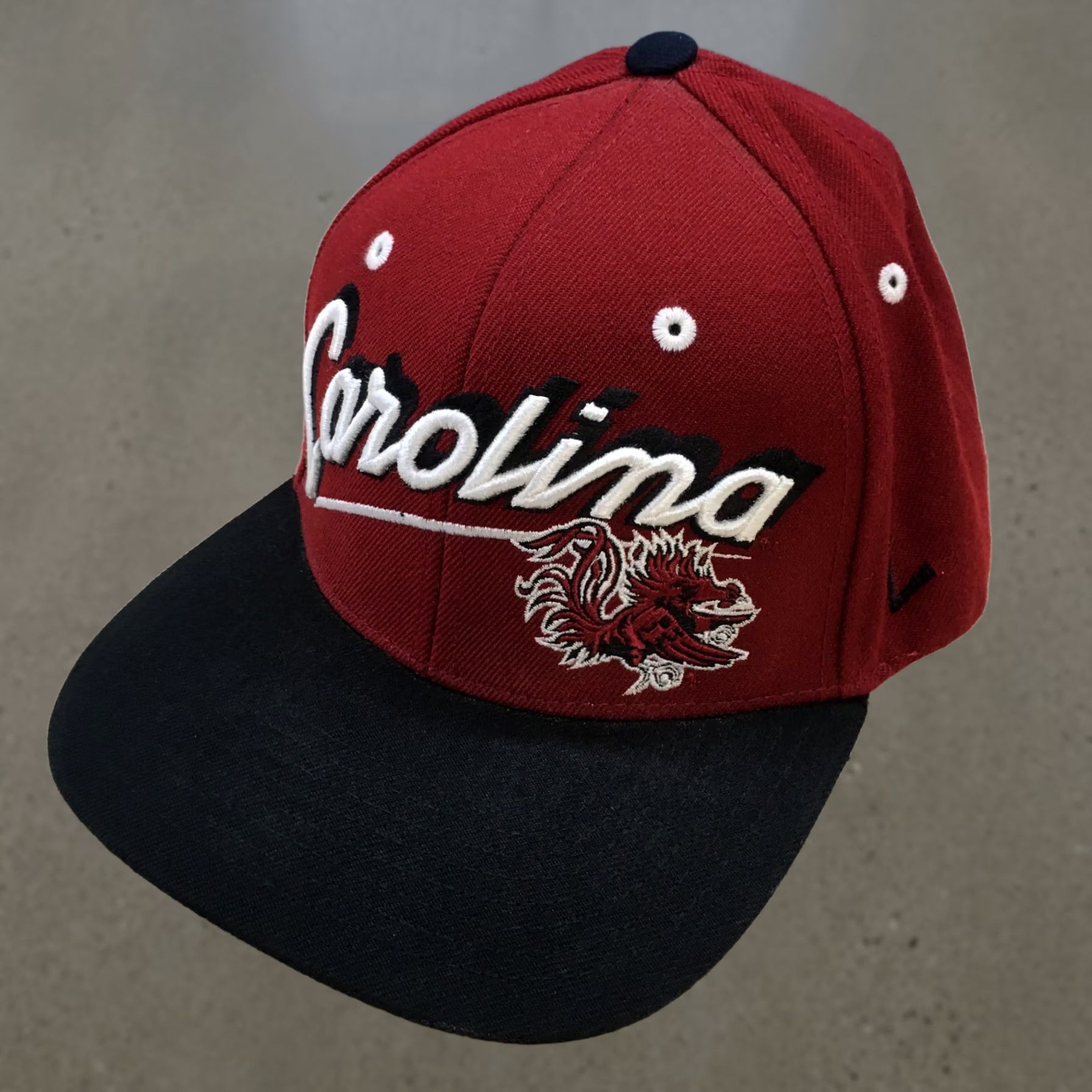 Zephyr Carolina Gamecocks Zephyr Baseball Cap Mens Red OS Curved Brim Embroidered Logo Size ONE SIZE - 1 Thumbnail