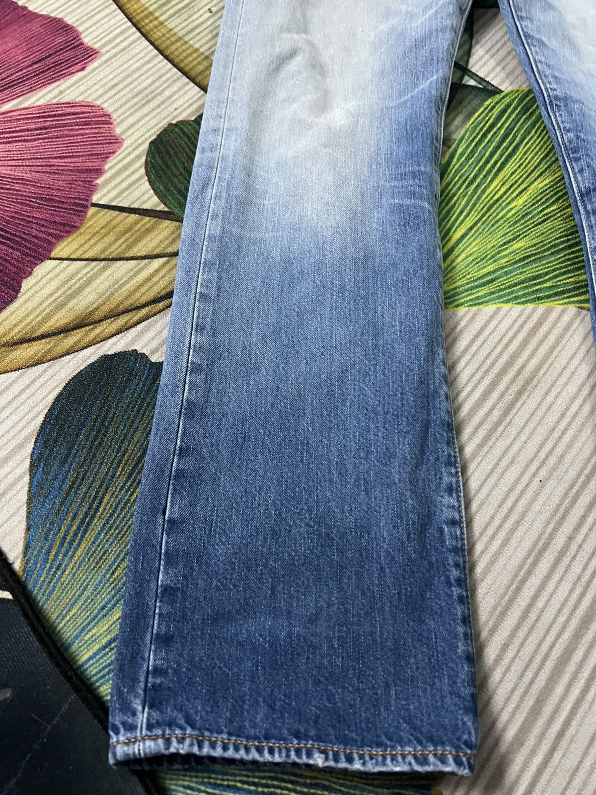 Levi's Vintage Levis 501 Distress Stone Wash Jean Size US 34 / EU 50 - 3 Thumbnail