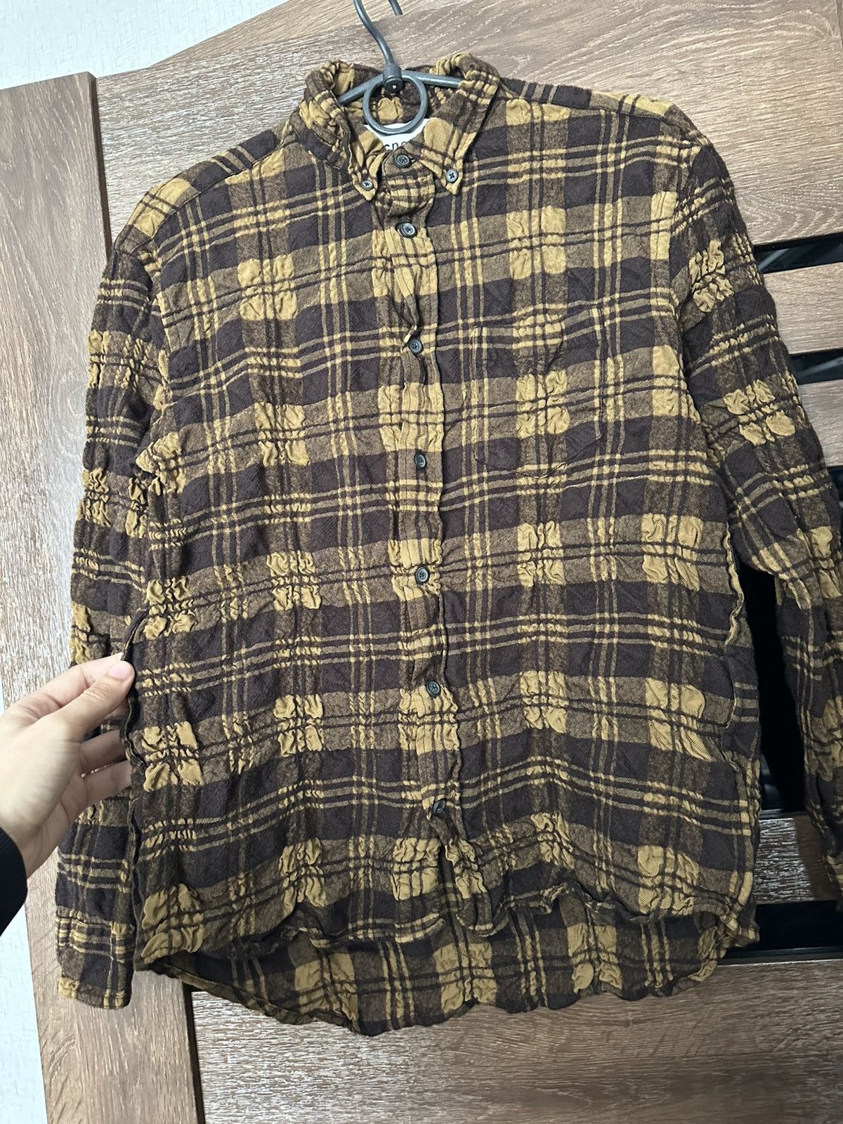 Acne Studios Acne Studios Checked Shirt Button Up Long Sleeve Wool Size US S / EU 44-46 / 1 - 9 Thumbnail