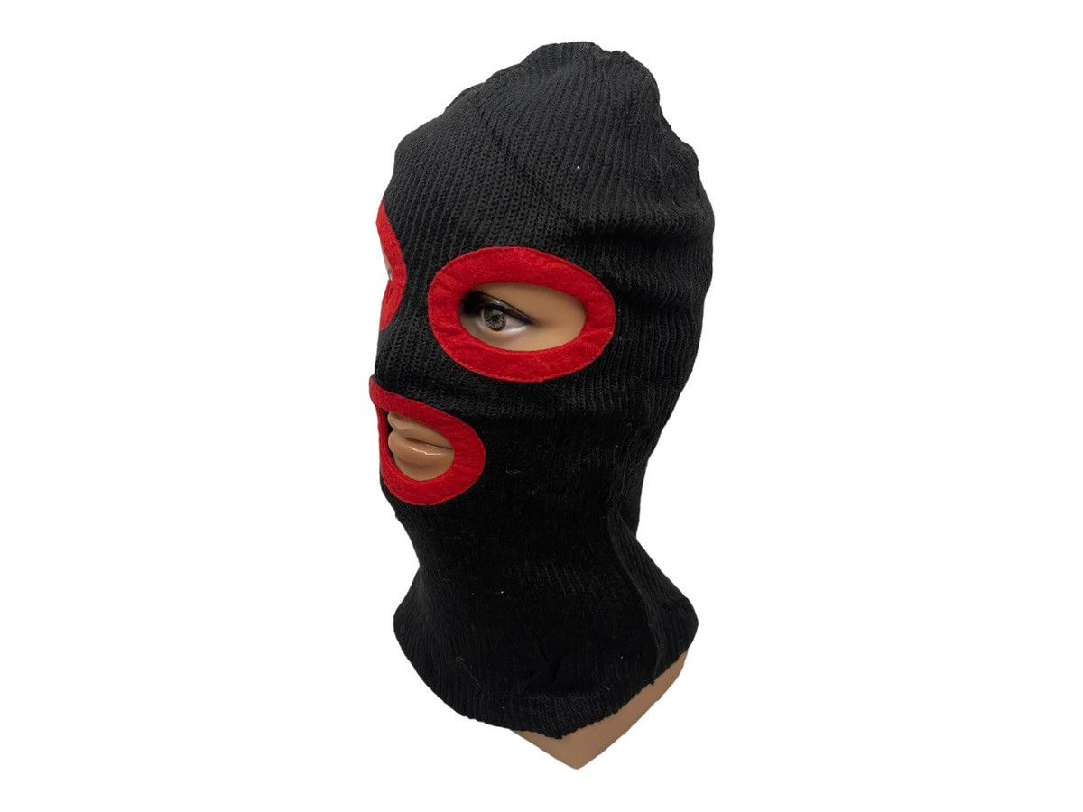 Vintage Black & Red "Goggle" Knit Balaclava Ski Mask Size ONE SIZE - 3 Thumbnail