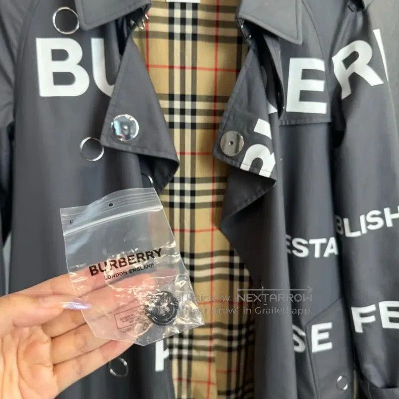 Burberry Burberry Gray Women's Trench Coat Size XS. Size XS / US 0-2 / IT 36-38 - 3 Thumbnail