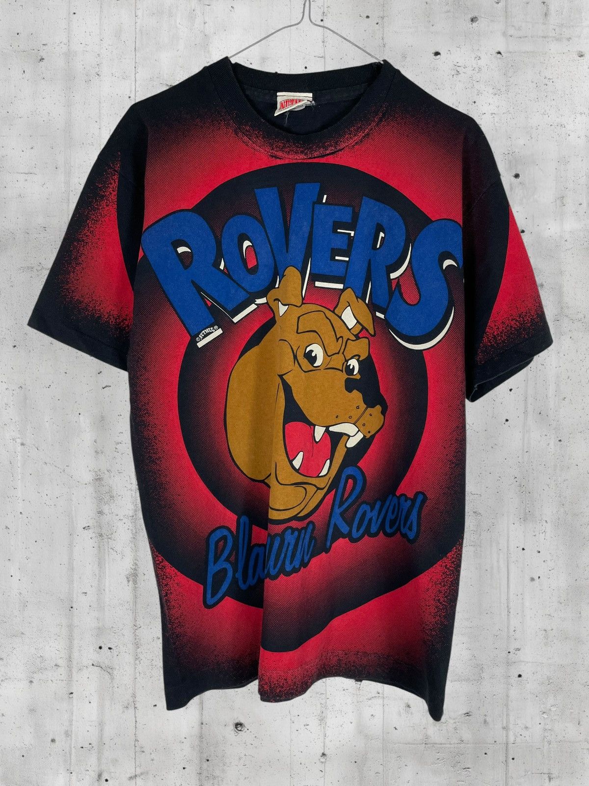 Vintage Vintage 90s Blackburn Rovers FC Mascot All Over Print Shirt Size US M / EU 48-50 / 2 - 1 Thumbnail