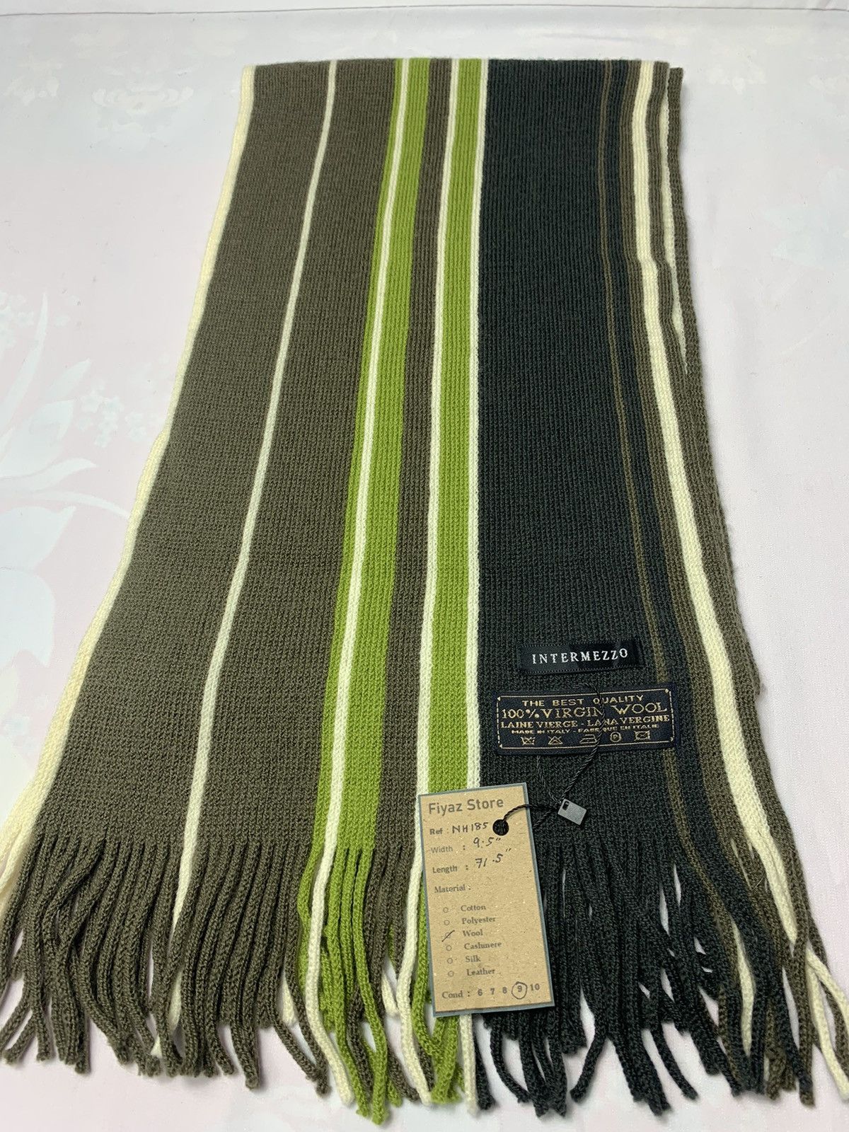Vintage Intermezzo Stripped Scarf / Muffler / Neckwear Size ONE SIZE - 3 Thumbnail