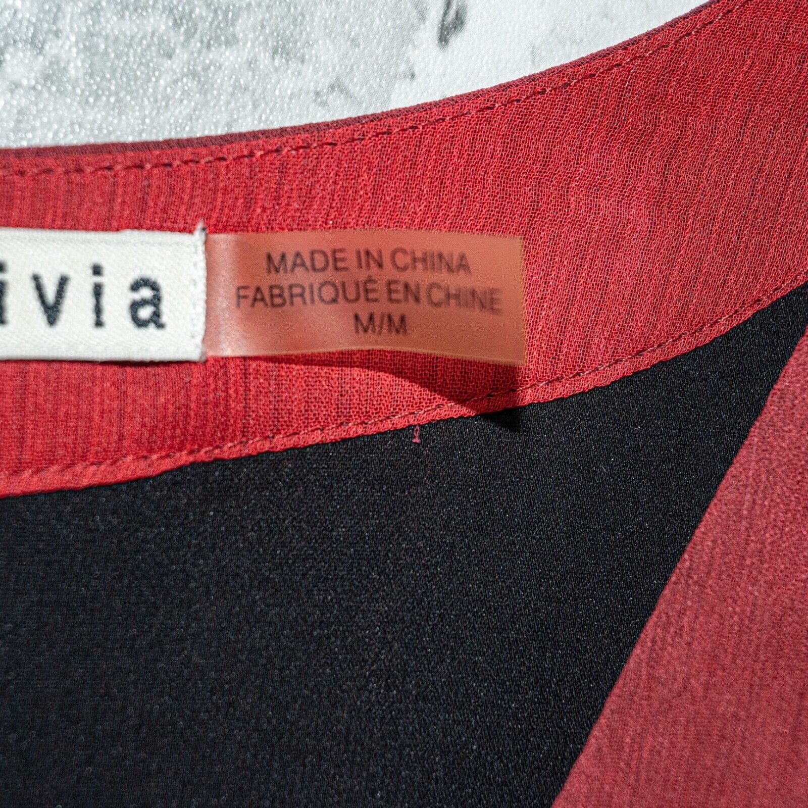 Alice + Olivia Alice + Olivia Women's V-neck Blouse Red Black Rose Medium Size M / US 6-8 / IT 42-44 - 9 Thumbnail