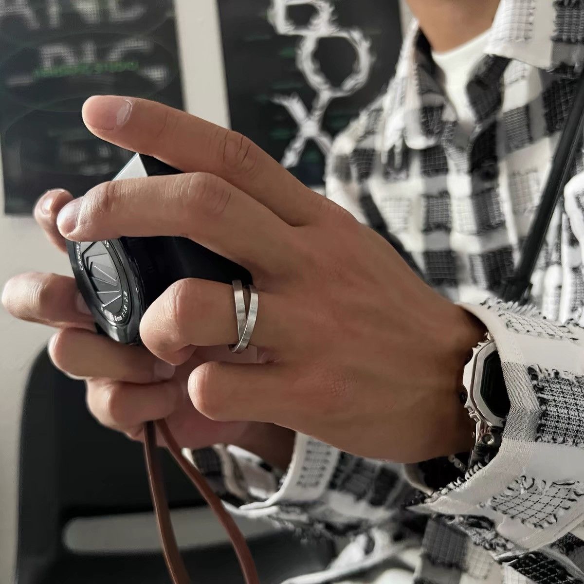 Japanese Brand × Vintage Retro punk ring Size ONE SIZE - 2 Thumbnail