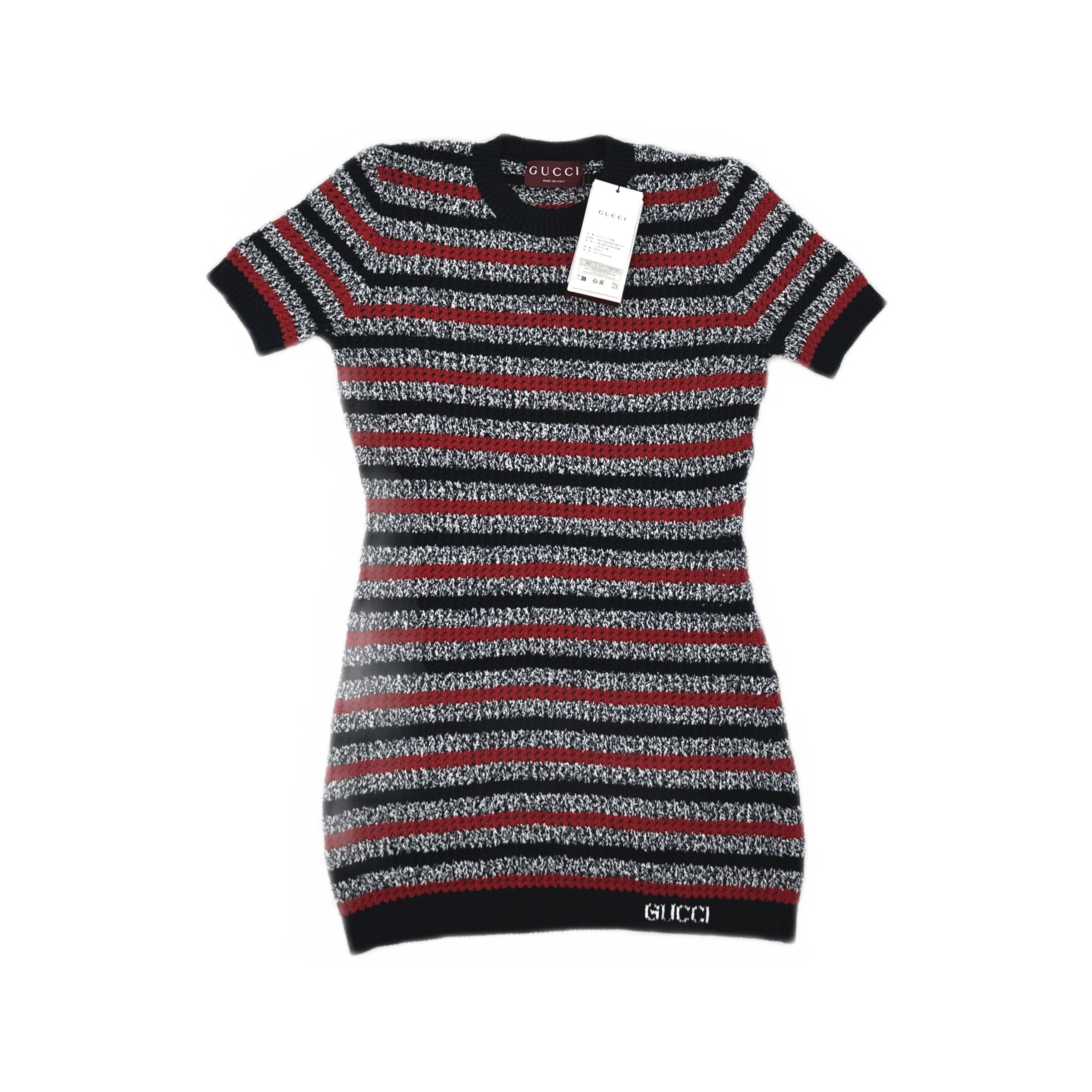 Gucci Gucci Striped Knit Mini Dress Size M Size M / US 6-8 / IT 42-44 - 1 Thumbnail