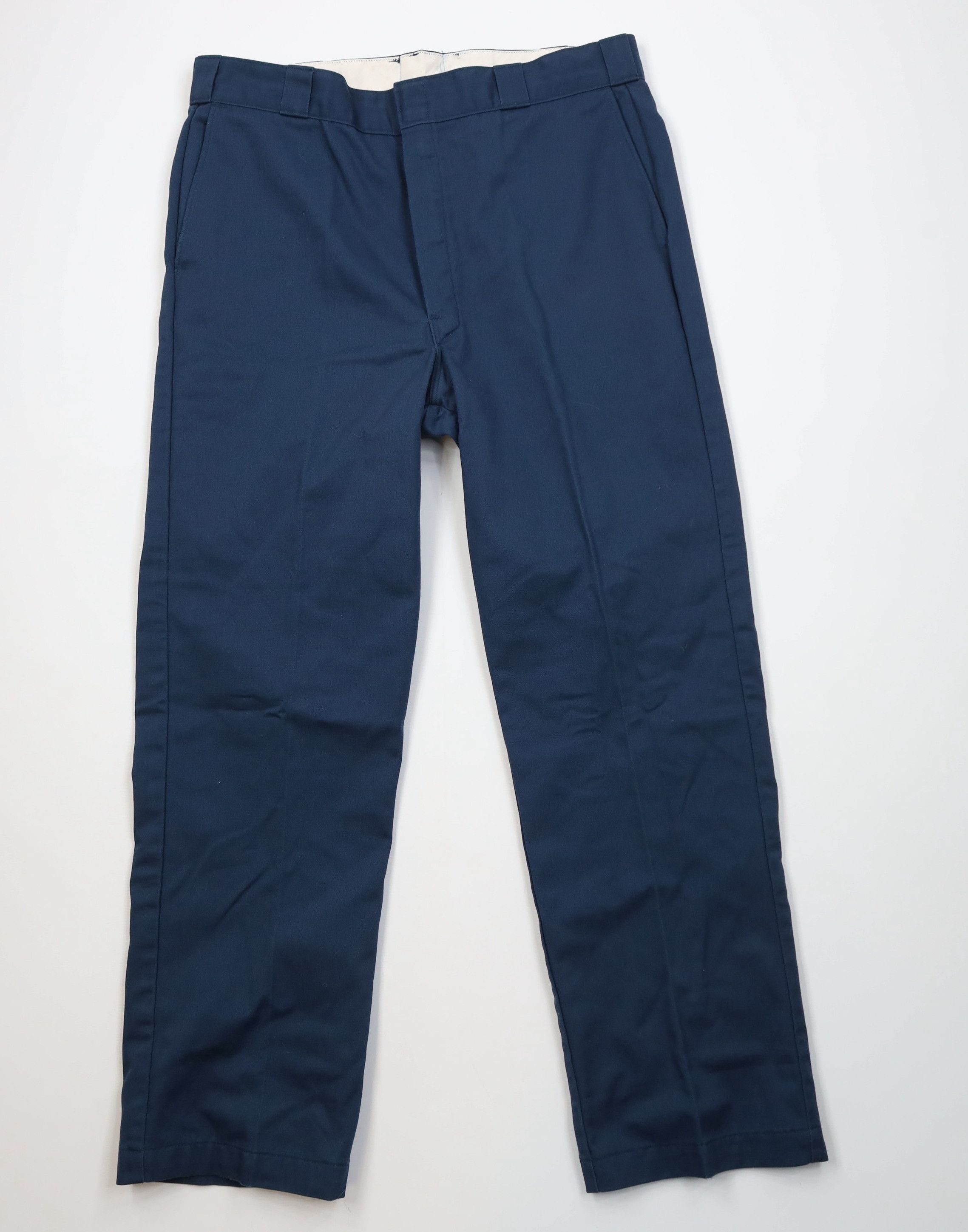 Dickies Vintage 70s Dickeis Chamois Lined Wide Leg Pants Blue USA Size US 38 / EU 54 - 2 Thumbnail