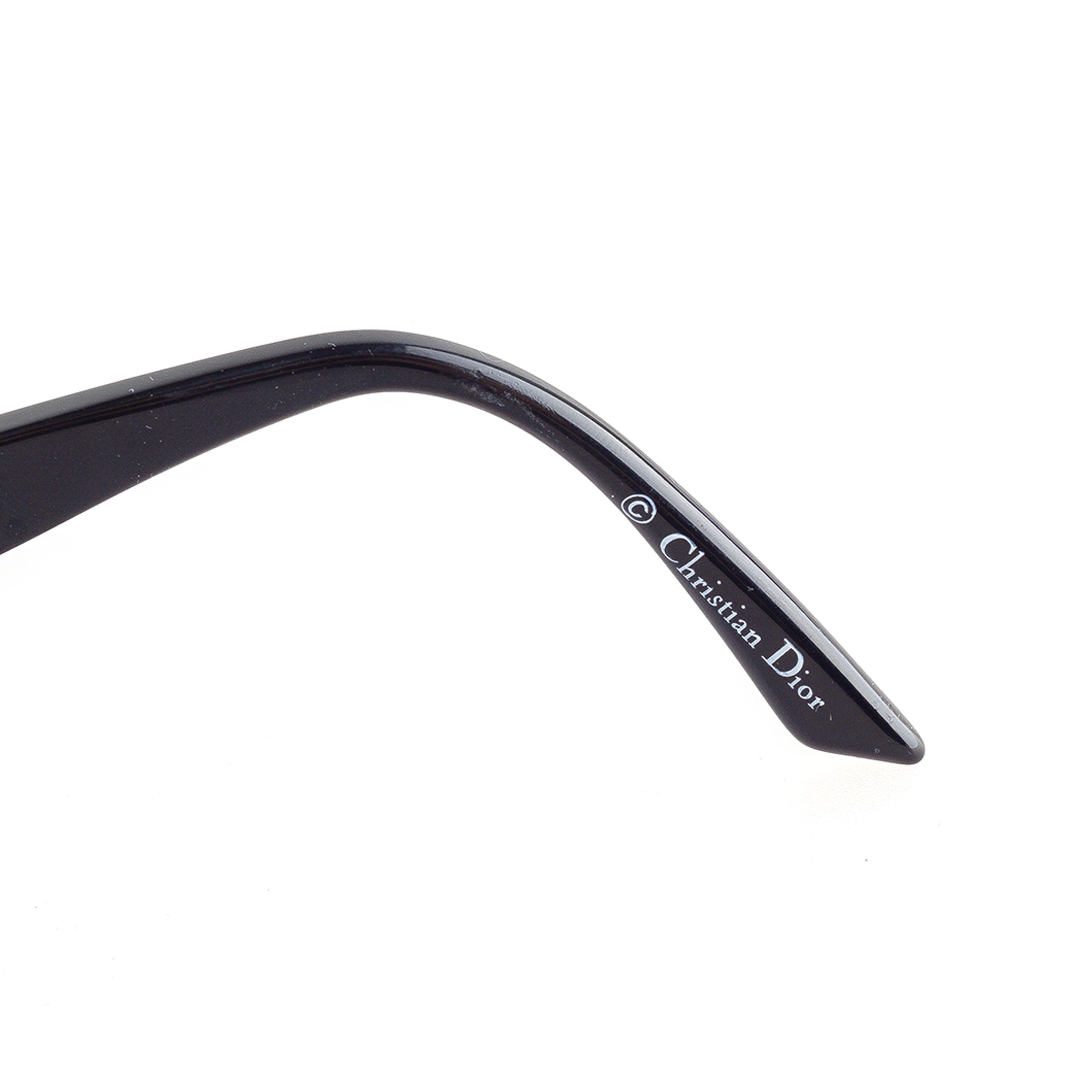 Dior Christian Dior Frame Vintage Black Sunglasses Size ONE SIZE - 7 Thumbnail
