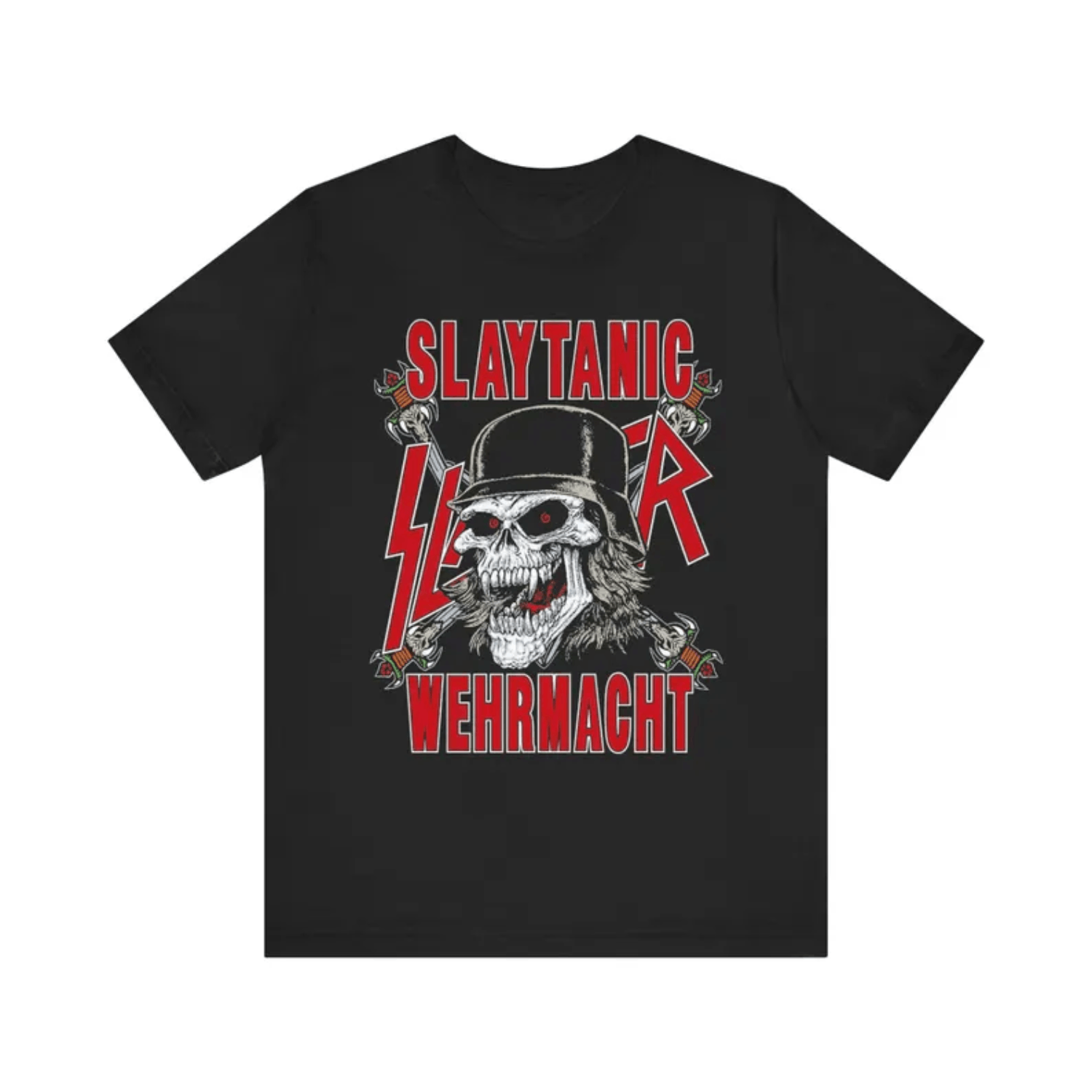 Band Tees × Vintage Slaytanic S.l.a.yer Thrash Metal Band Shirt, Rock Shirt Size US L / EU 52-54 / 3 - 1 Thumbnail
