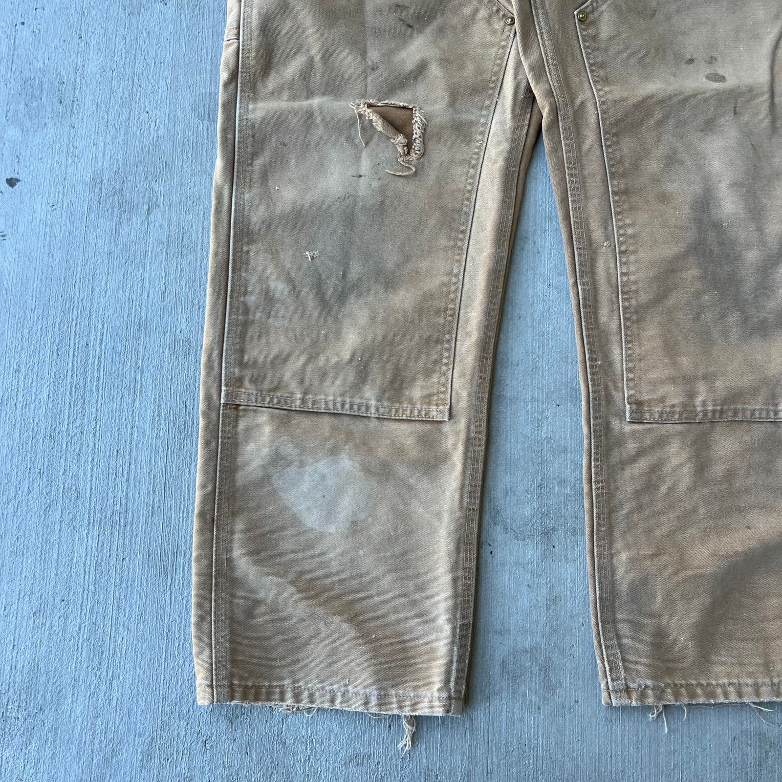 Carhartt × Vintage Carhartt brown double knee work wear carpenter pants Size US 33 - 8 Thumbnail
