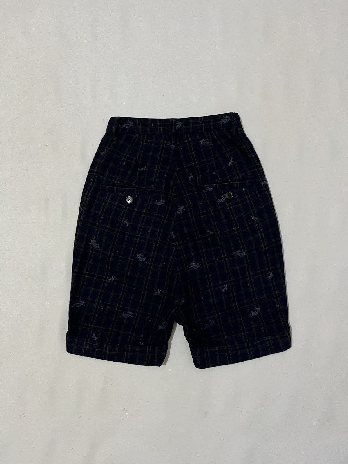Issey Miyake Ne-net rabbit gingham pettern short pants Size 29" - 2 Thumbnail