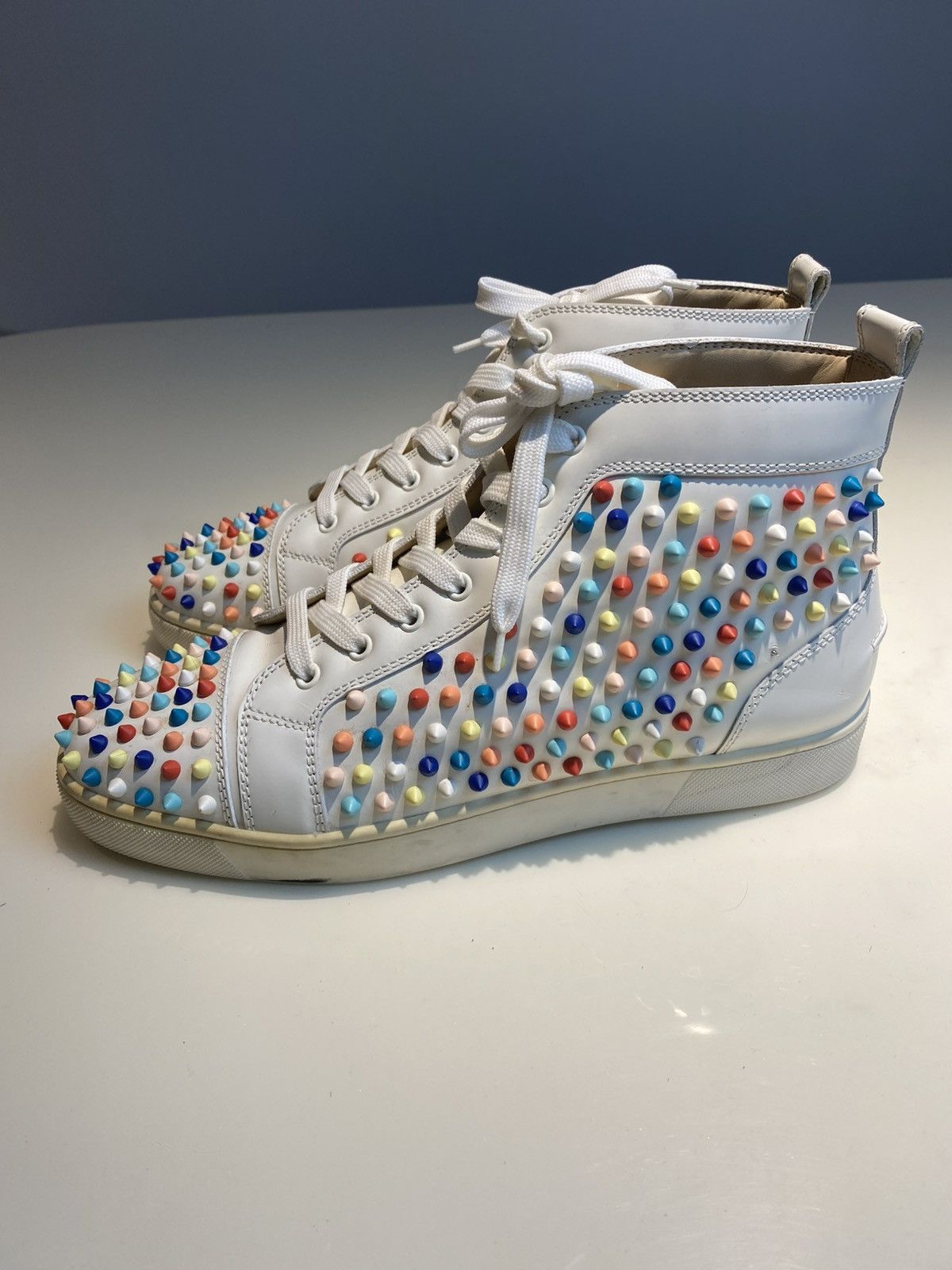 Christian Louboutin Christian Louboutin Louis Multicolor Spike Sneakers Size 44 Size US 11 / EU 44 - 2 Thumbnail