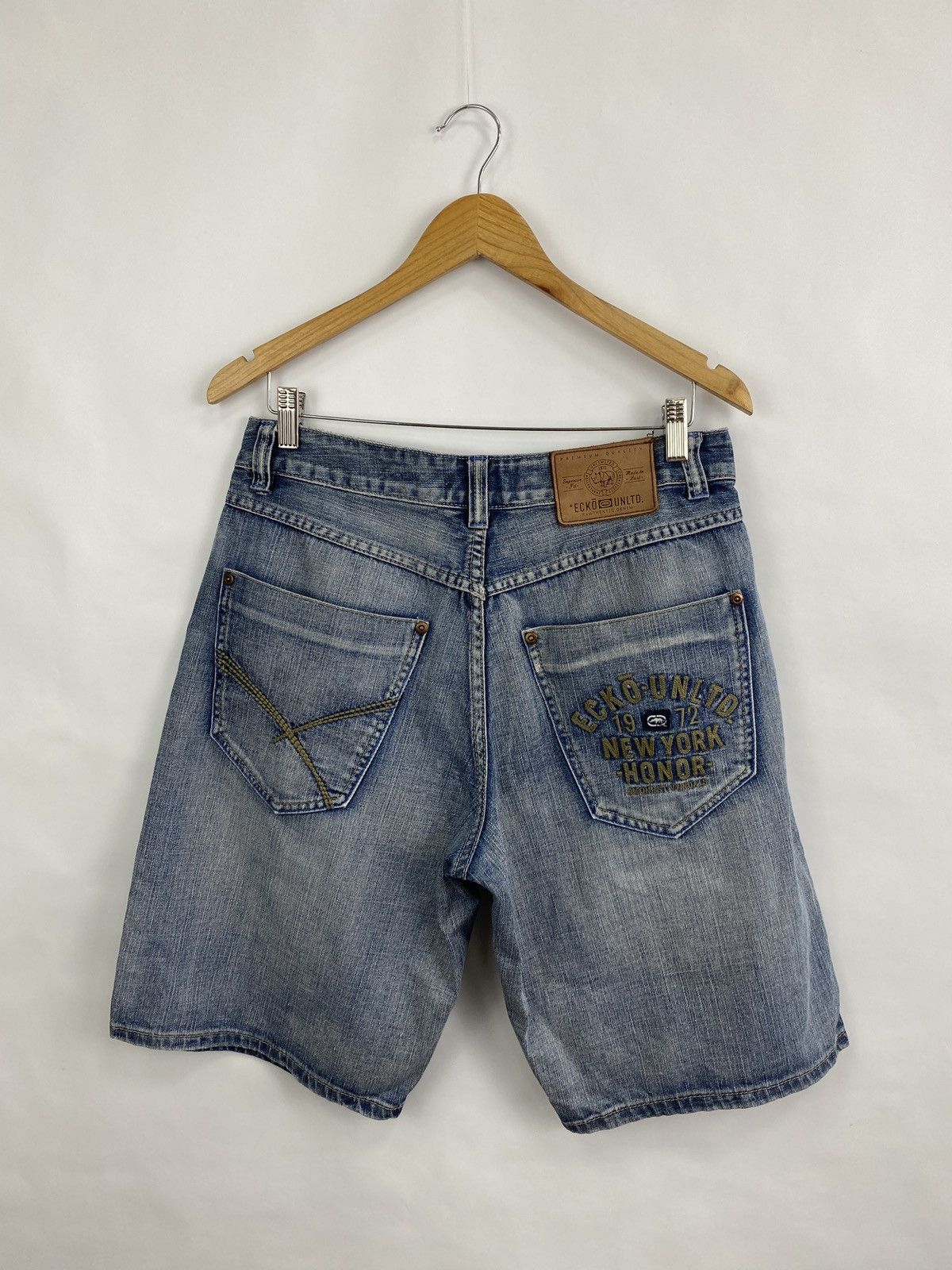 Ecko Unltd. 🇺🇸 Vintage 90s Ecko Unlimited Rap Japan Style Shorts Rare Y2K Size US 30 / EU 46 - 2 Thumbnail