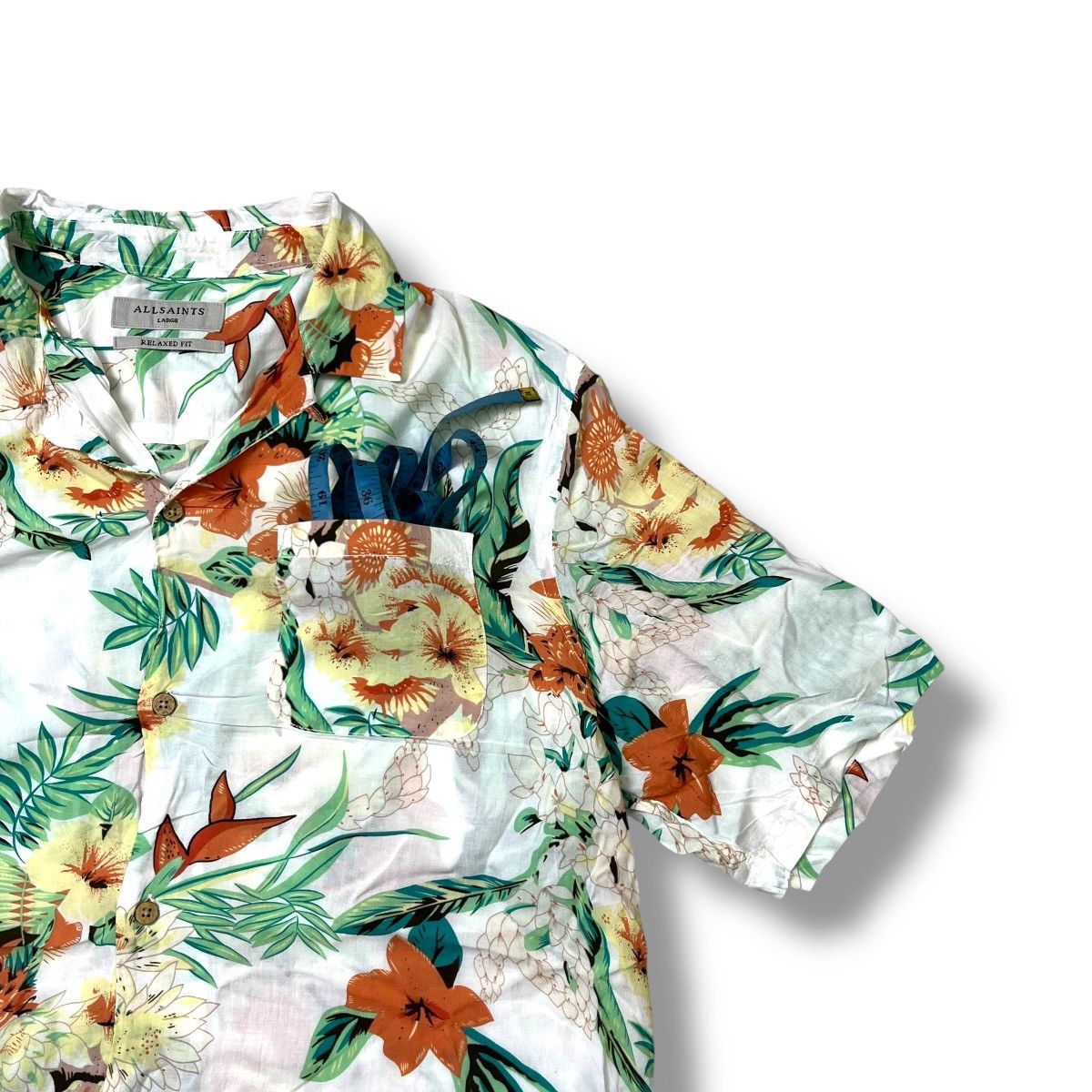 Japanese Brand Allsaints Hawaiian loop collar shirt Size US L / EU 52-54 / 3 - 3 Thumbnail