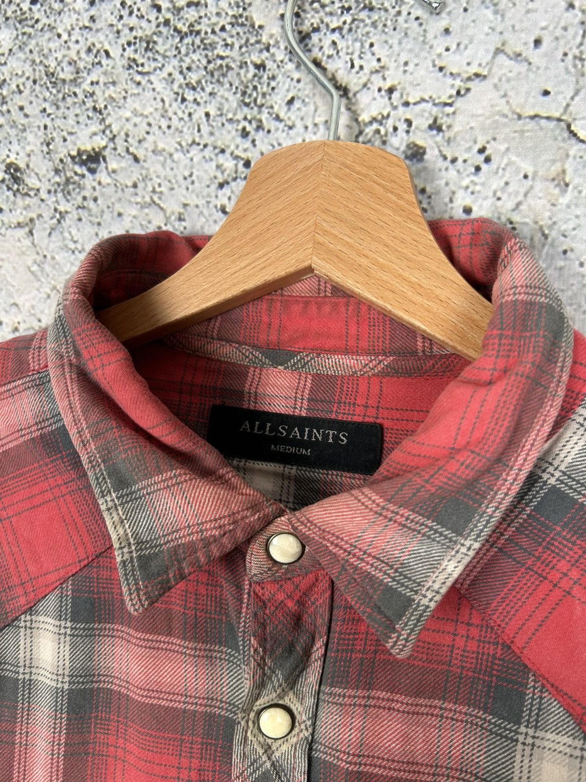 Allsaints Allsaints Checkerd Shirt Designer Streetwear Grunge Rock Size US M / EU 48-50 / 2 - 6 Thumbnail