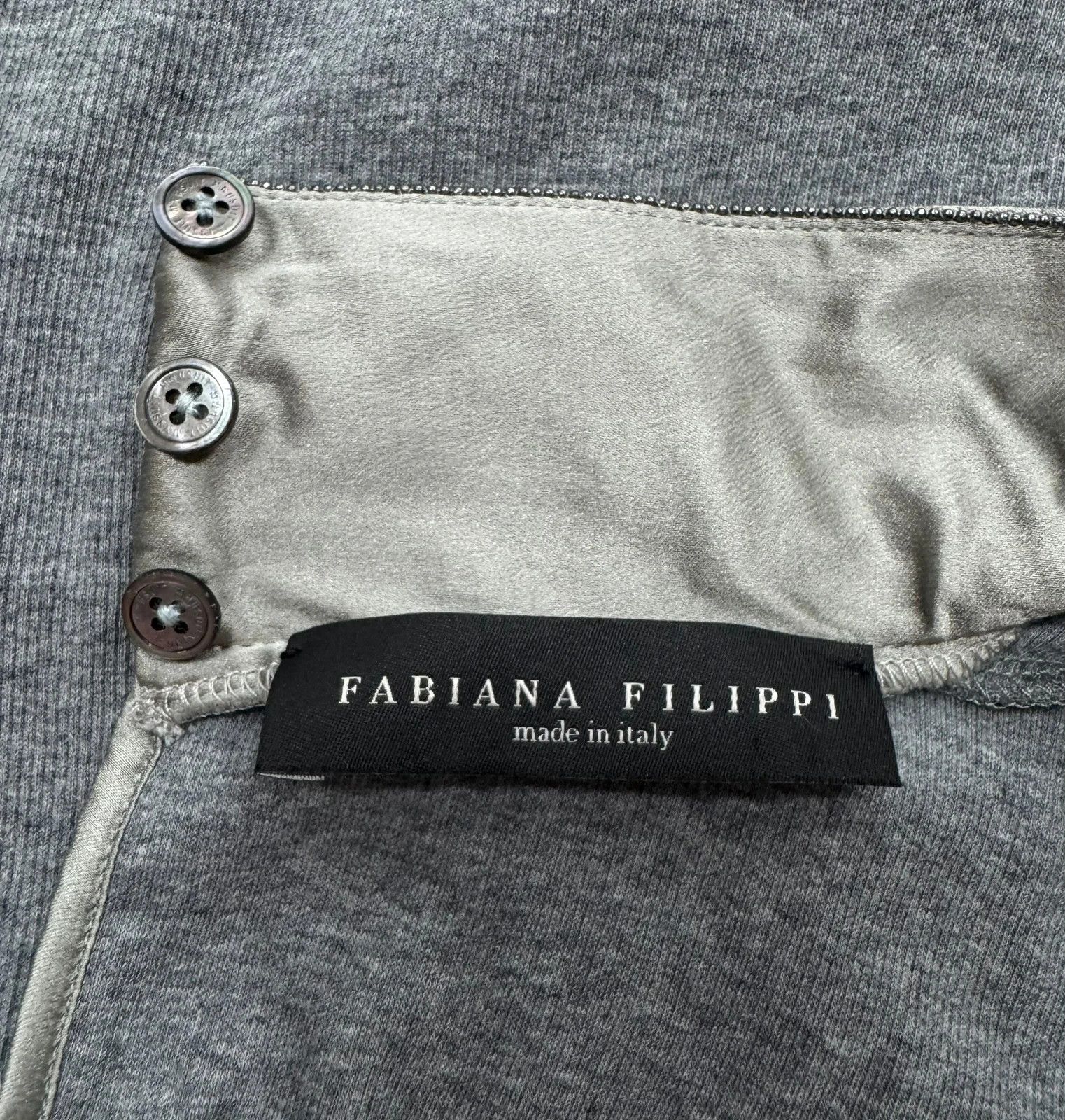 Fabiana Filippi Fabiana Filippi Jumper Short Sleeve Cotton Silk Emblished Size S / US 4 / IT 40 - 11 Thumbnail