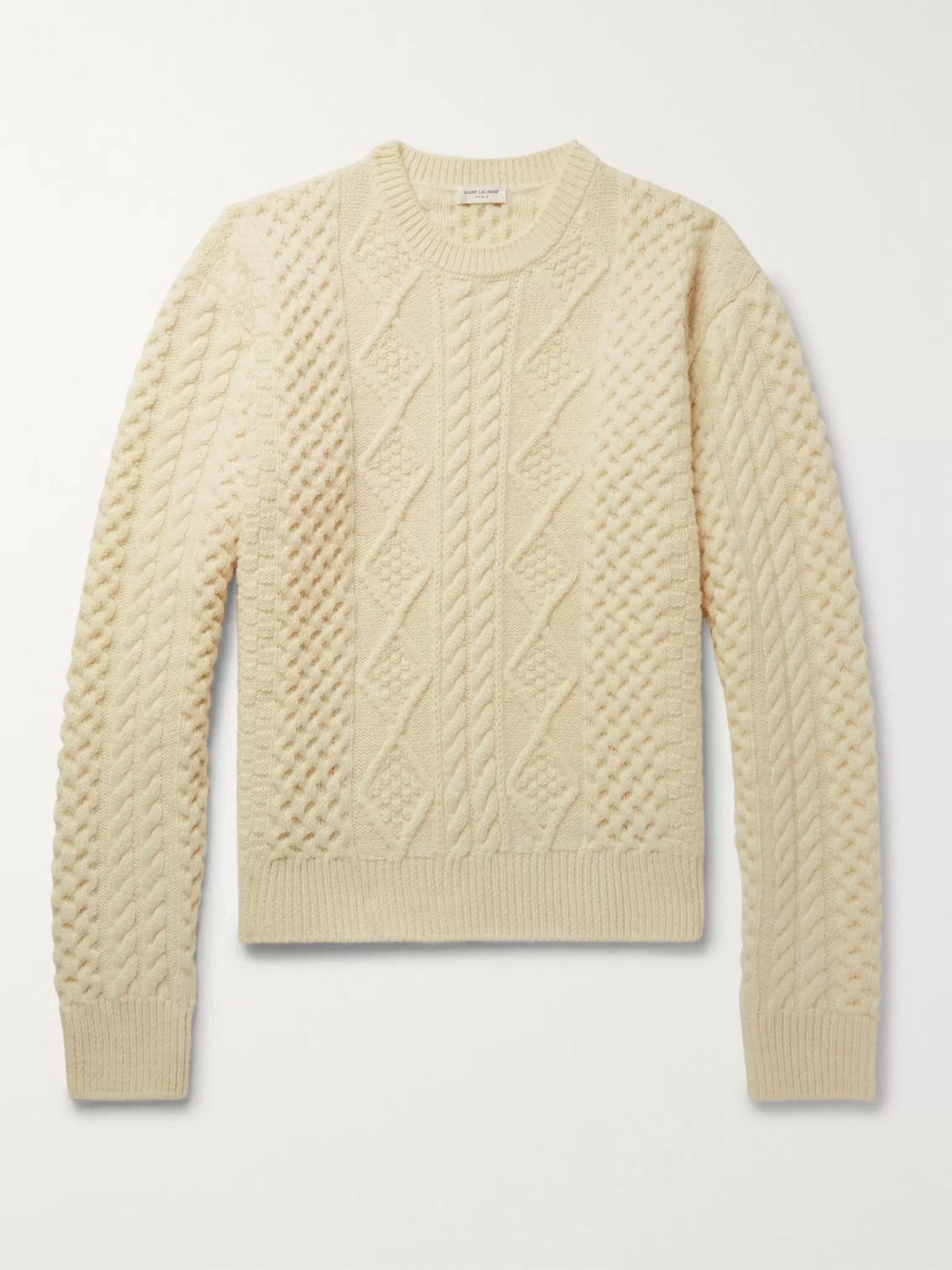 Saint Laurent Paris Aran Wool Sweater Size US S / EU 44-46 / 1 - 14 Thumbnail