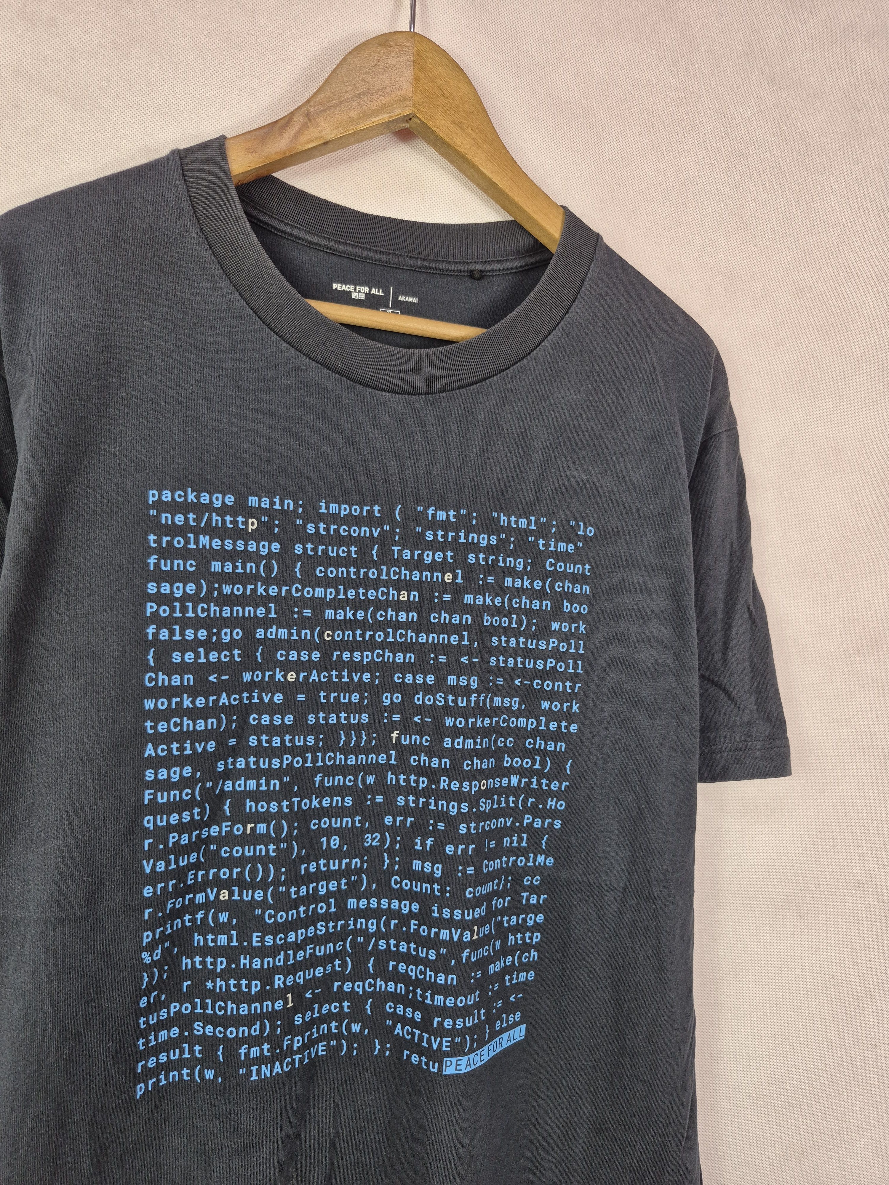 Japanese Brand 🔥 Uniqlo Peace for All Akamai Tee Size US XL / EU 56 / 4 - 2 Thumbnail