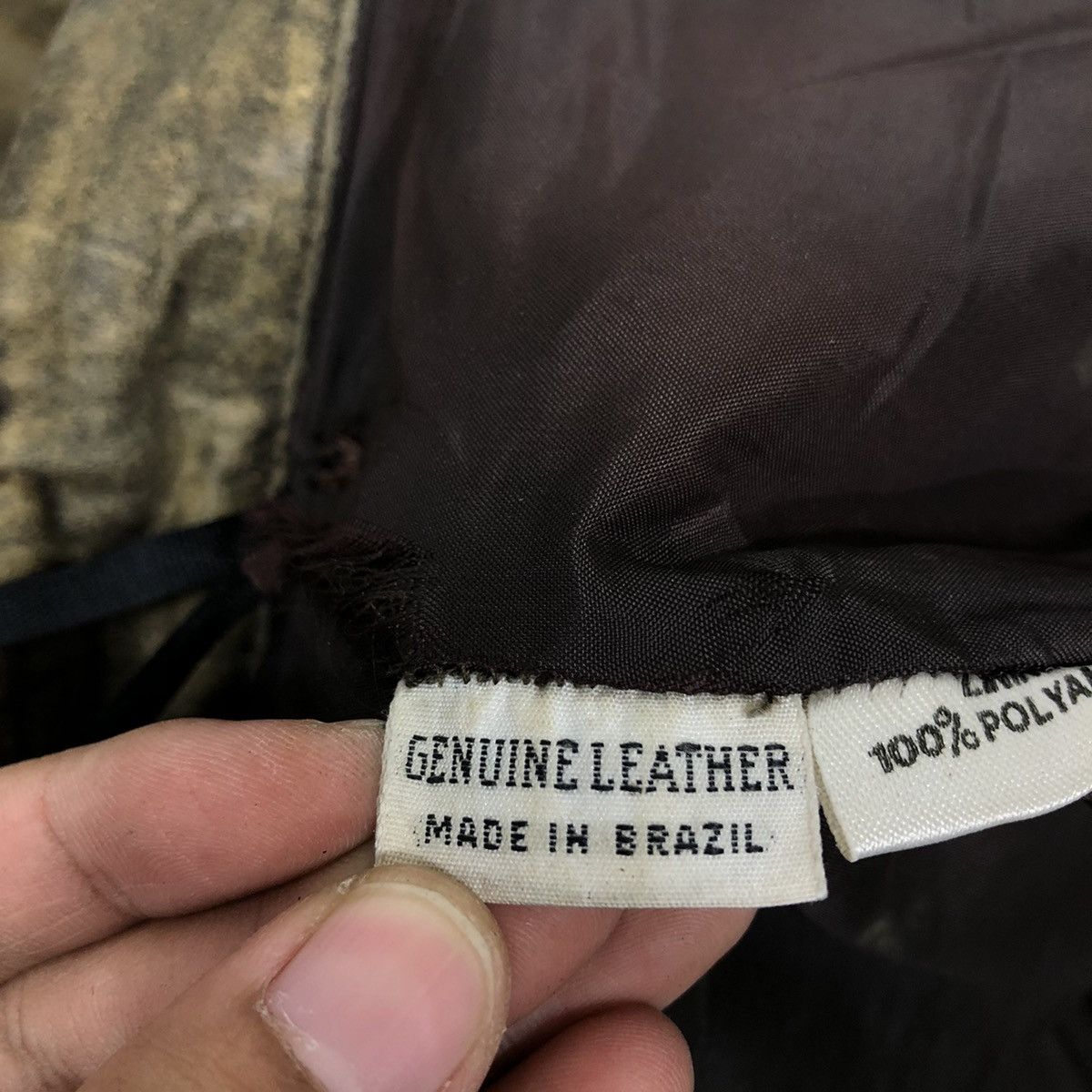 Genuine Leather 🔥Rare Distressed Design Genuine Leather Pants Japan Size US 28 / EU 44 - 13 Thumbnail