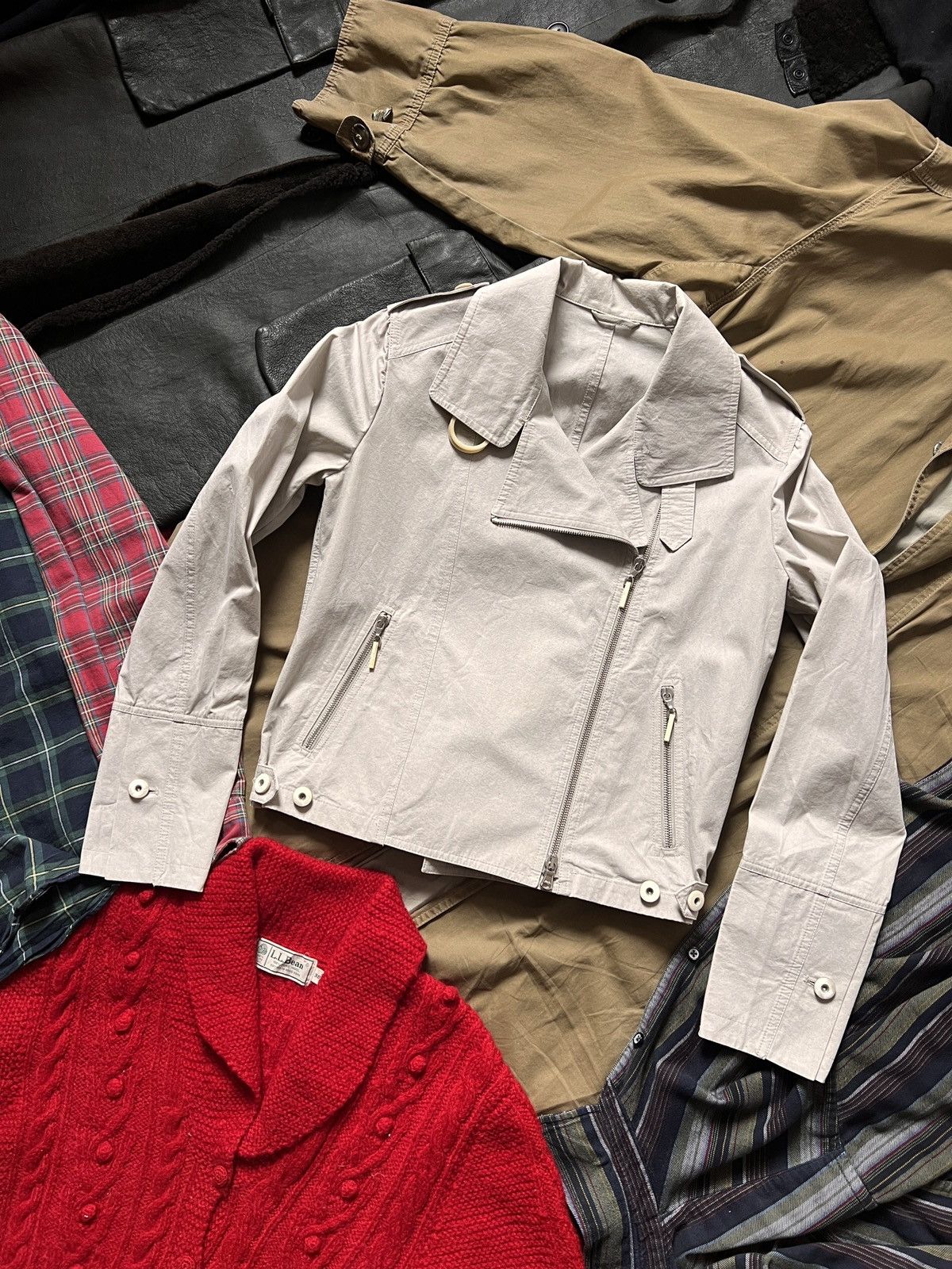 Brunello Cucinelli Brunello Cucinelli Assymetric Zipper Cotton Jacket IT42 Size M / US 6-8 / IT 42-44 - 1 Thumbnail