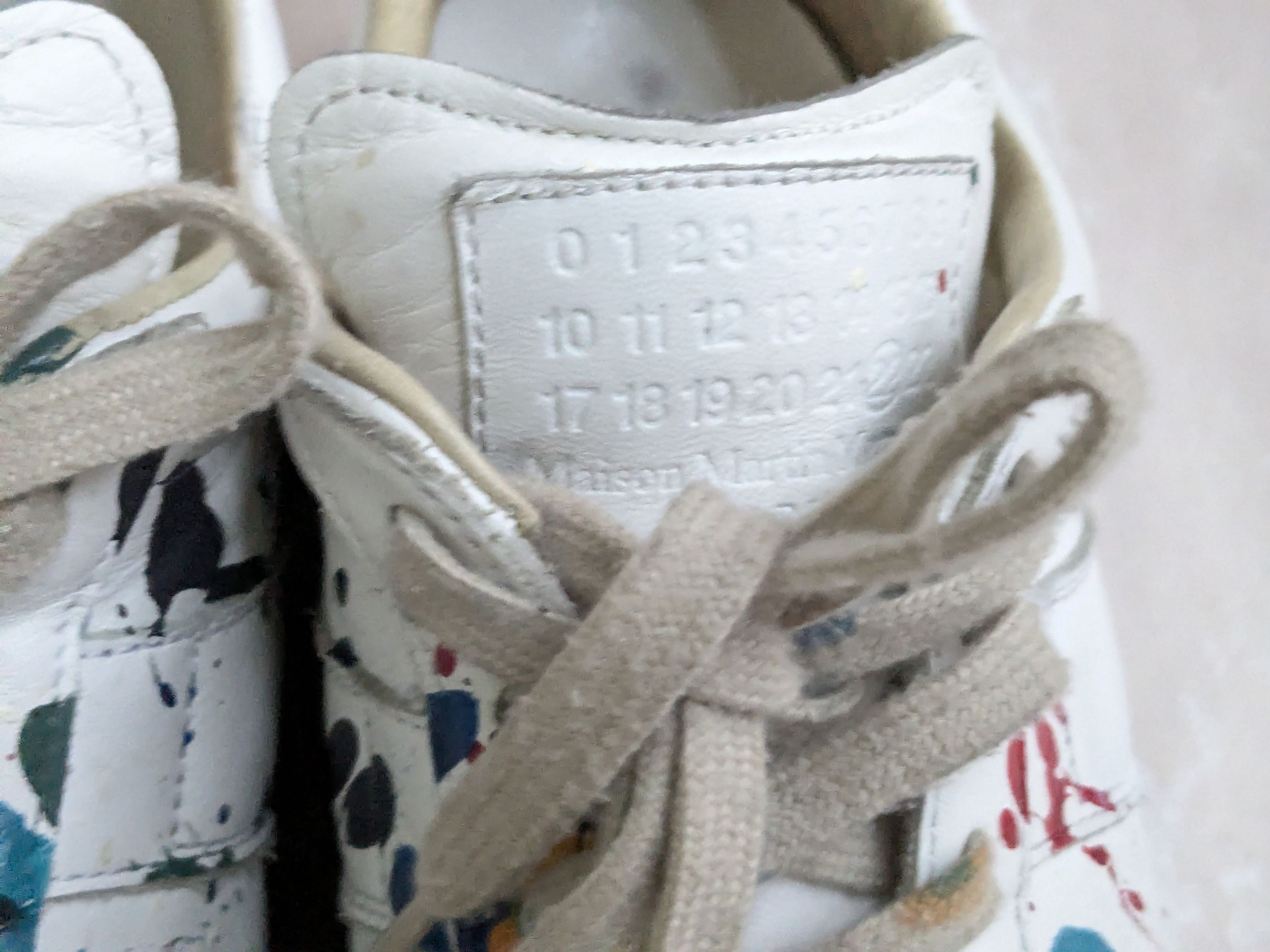 Maison Margiela Maison Margiela GAT Replica White Paint Splatter 9 42 Low Size US 9 / EU 42 - 8 Thumbnail