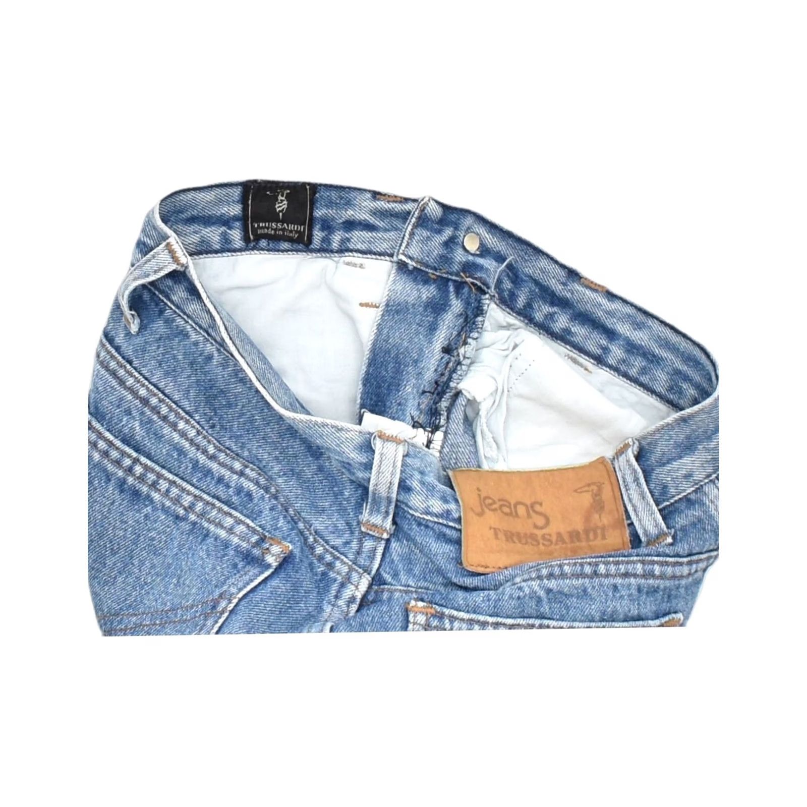 Trussardi TRUSSARDI Womens Tapered Jeans Blue EU 42 Large W26 L27 Size 36" / US 14 / IT 50 - 4 Thumbnail