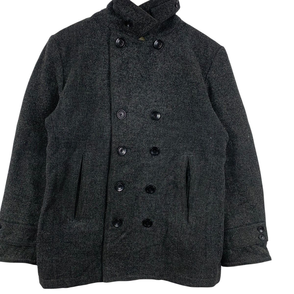 semanticdesign SEMANTIC DESIGN JAPAN Double Breasted Pea Coat Chore Jacket Size US L / EU 52-54 / 3 - 6 Thumbnail