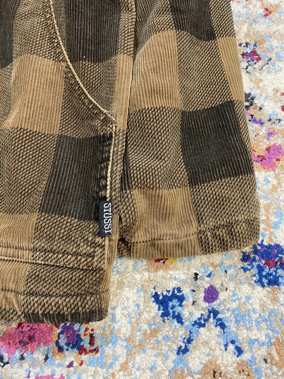 Stussy OG Stussy Double Front Shadow Plaid Sherpa Jacket Size US L / EU 52-54 / 3 - 6 Thumbnail