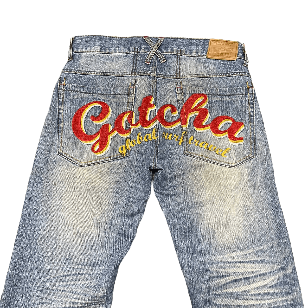 Gotcha Vintage Gotcha Global Surf Travel Denim Jeans Size US 33 - 13 Thumbnail