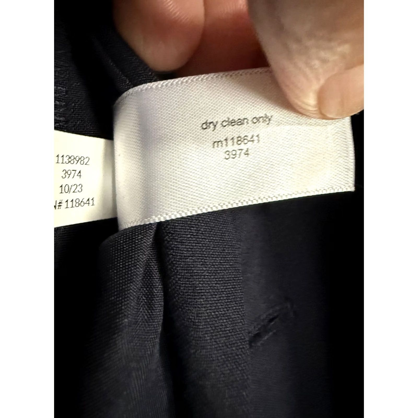 Vintage Lane Bryant Womens Blazer Jacket 18 Navy Blue Belted 2 Button Lined Stretch Plus Size XXL / US 16-18 / IT 52-54 - 5 Thumbnail