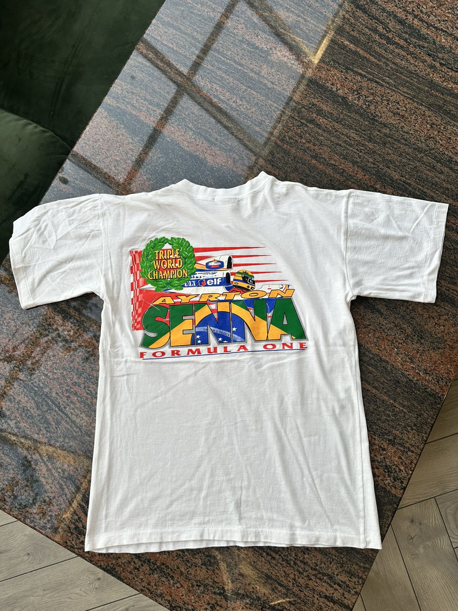 Formula 1 × Vintage Vintage F1 Ayrton Senna T-Shirt Size US L / EU 52-54 / 3 - 3 Thumbnail